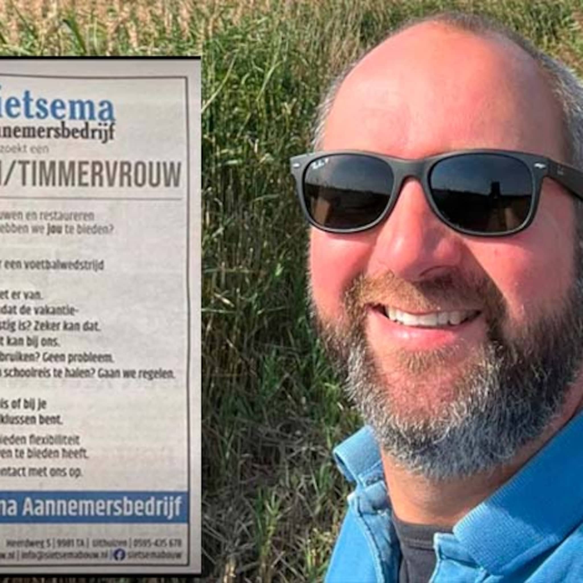 opmerkelijke personeelsadvertentie van aannemer in krant gaat viraal wij vragen niet wij bieden