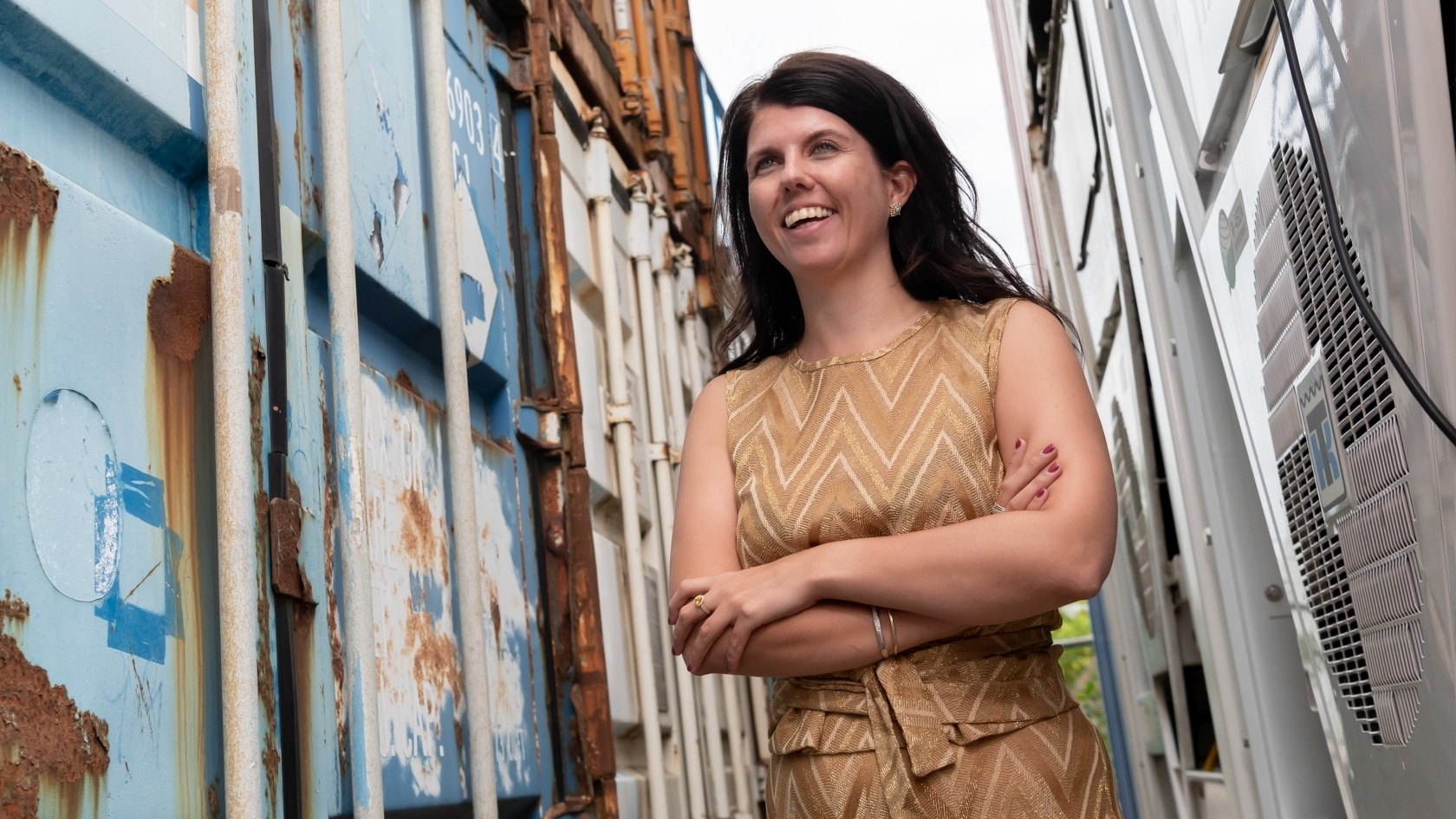 Kristel Groenenboom is een van de weinige topvrouwen in de containeroverslag.