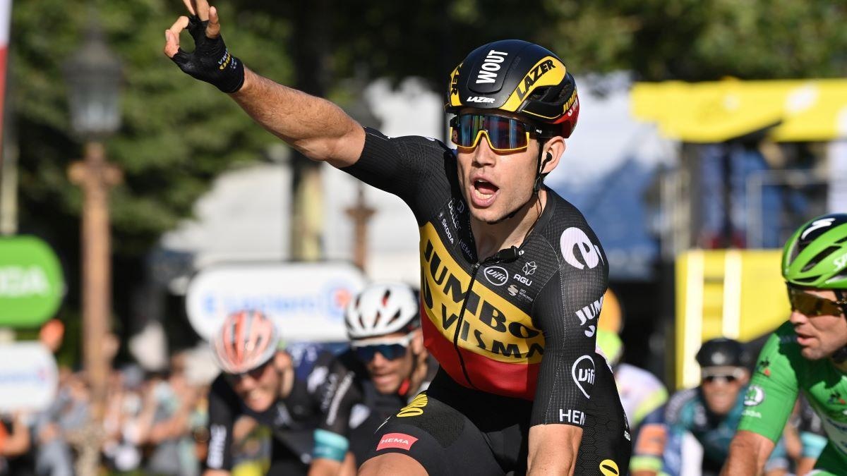 De Belgische wielrenner Wouter van Aert van team Jumbo-Visma excelleert in de Tour de France van 2021. Foto: ANP