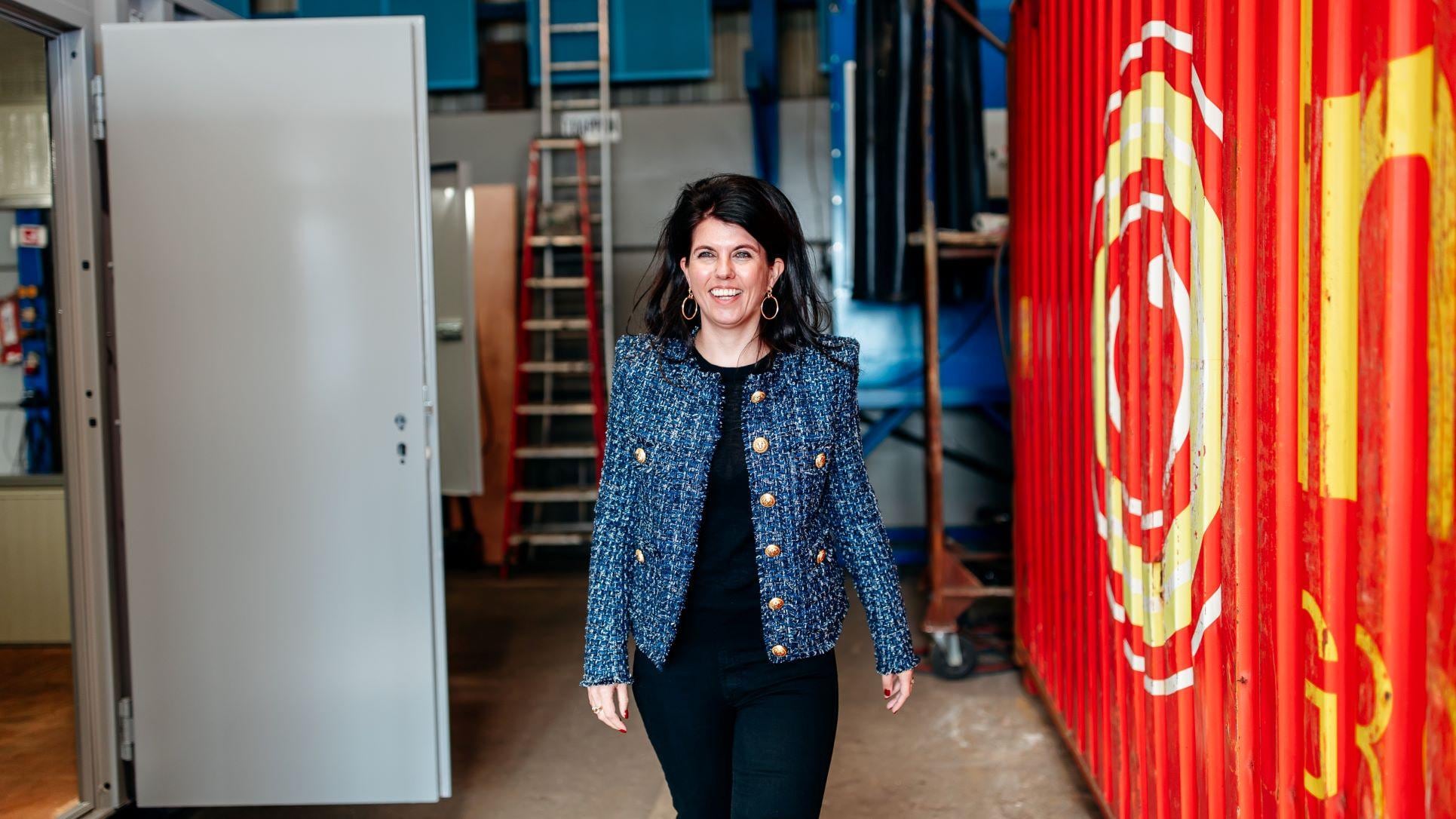 Kristel Groenenboom is directeur van het gelijknamige containerbedrijf dat ze op haar 23ste overnam. Foto: Kapa Photography
