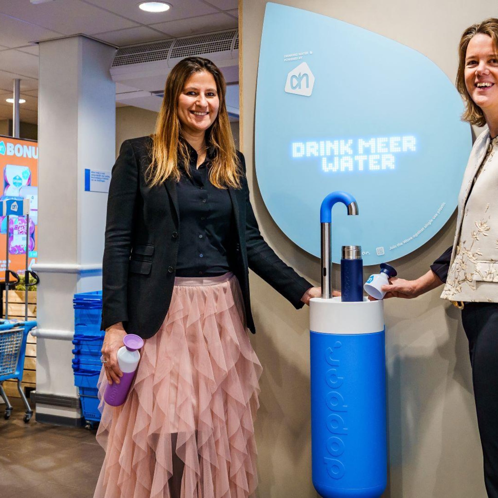albert heijn plaatst eerste dopper water tap op world water day