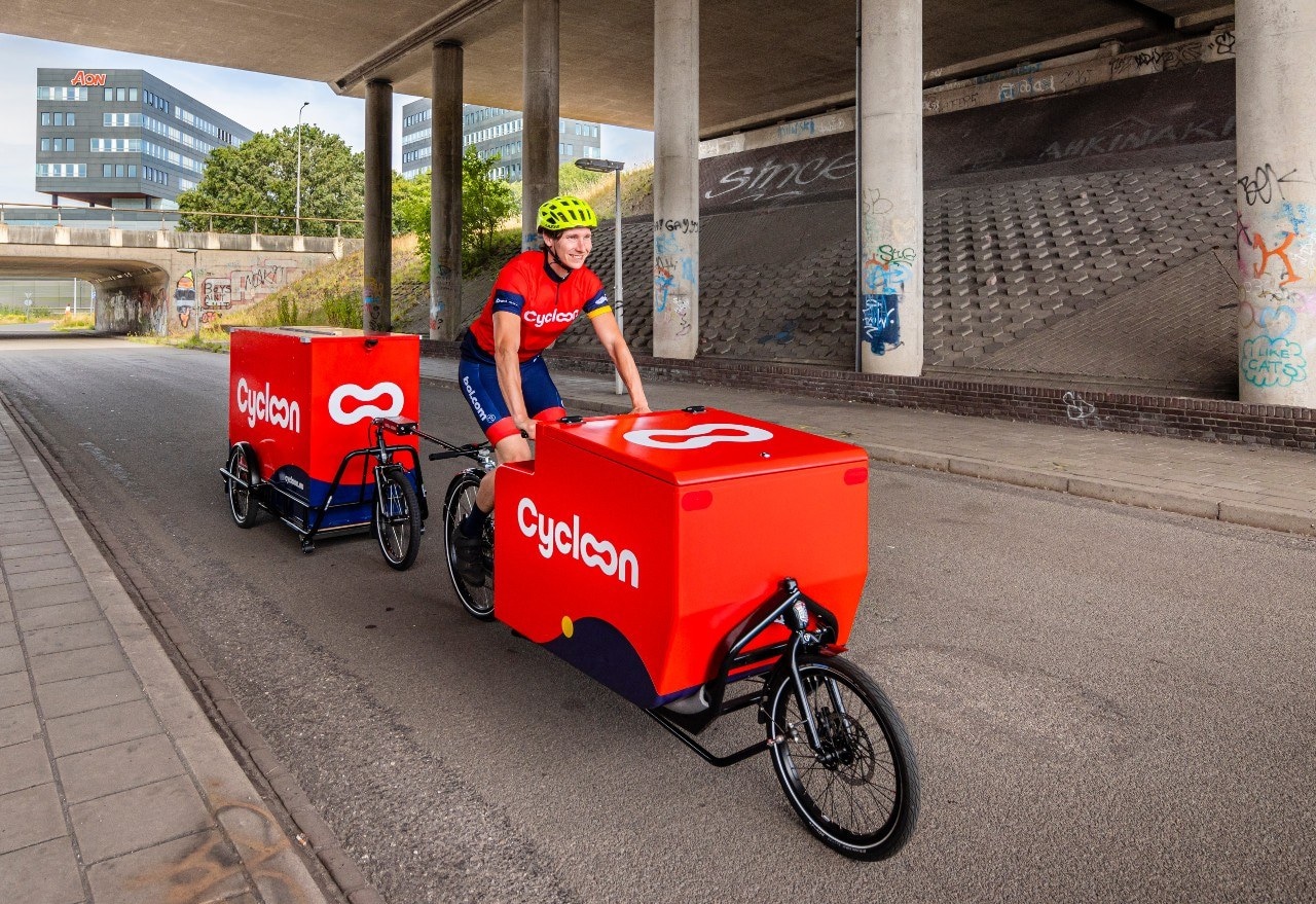 Cycloon moet inkrimpen op een uitdagende bezorgmarkt. Beeld: Cycloon. Cycloon. Cycloon moet inkrimpen op een uitdagende bezorgmarkt.