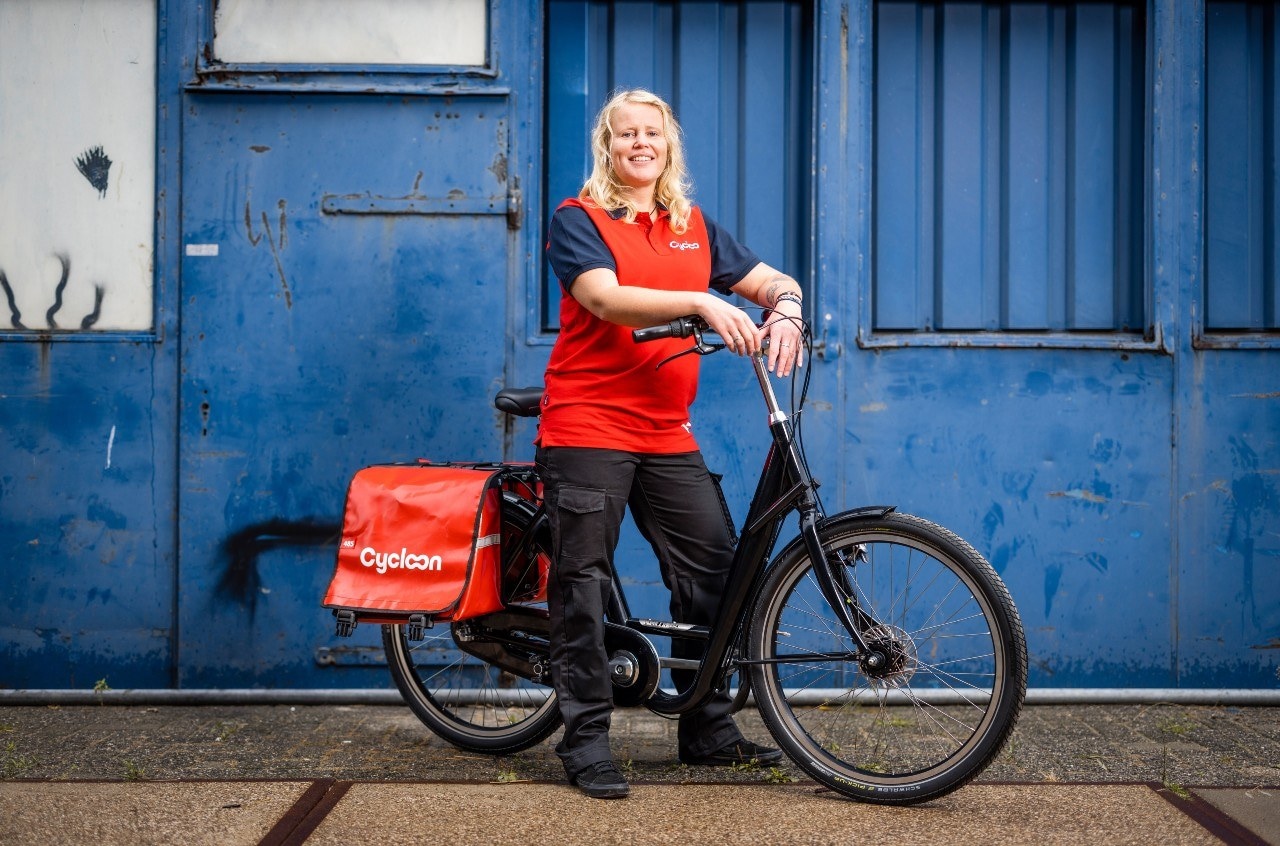 Na PostNL is Cycloon de grootste partij in Nederland als het gaat om postbezorging. Foto: Cycloon.