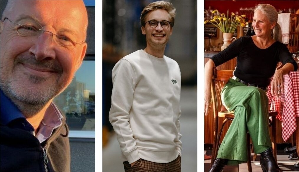 Jeroen Bos (links), Jouri Schoemaker en Hanneke Schouten.