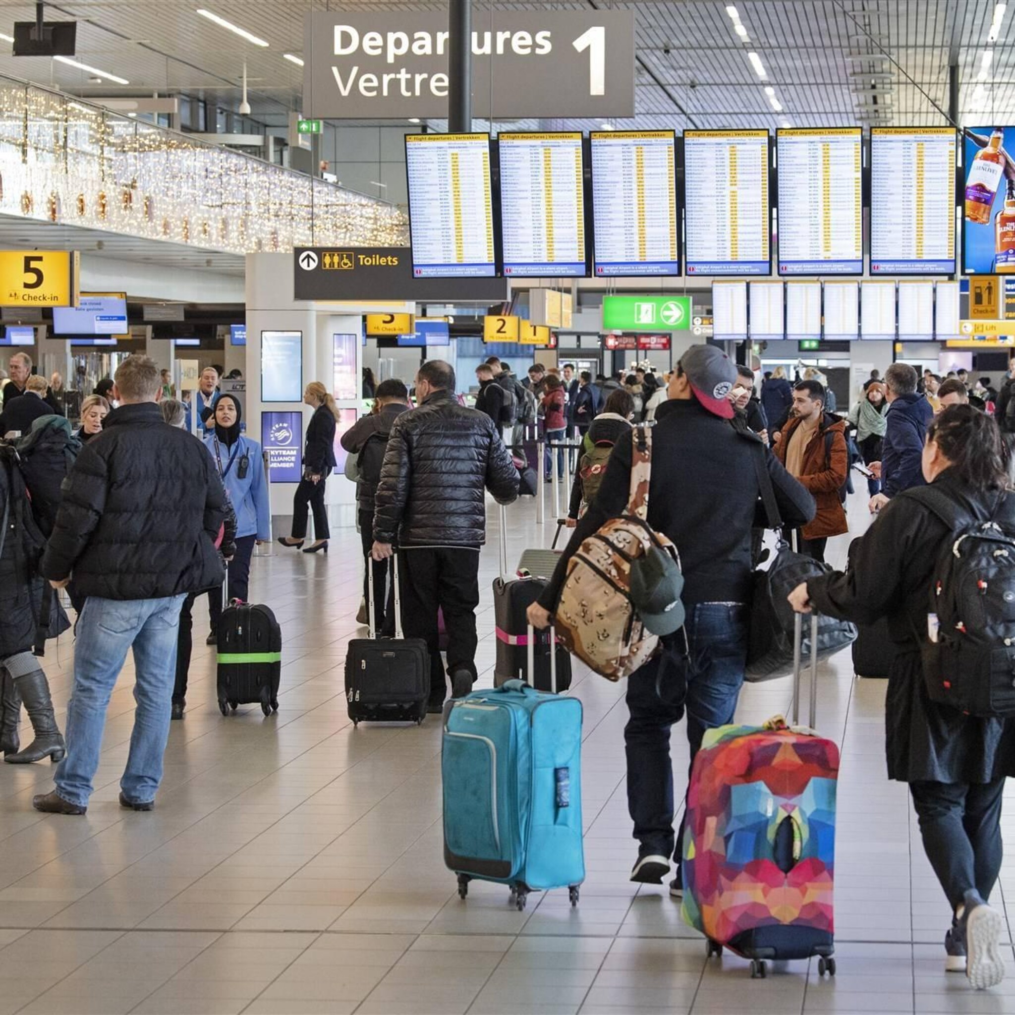 aantal passagiers schiphol verder gegroeid in januari