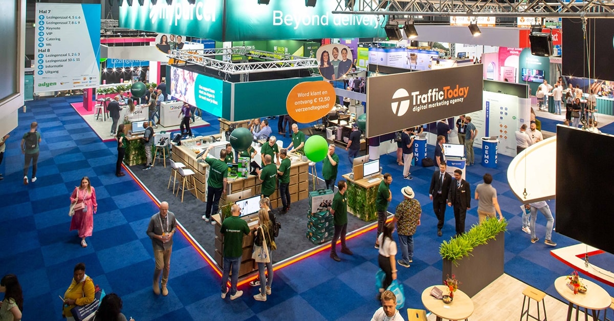 Beursvloer Webwinkel Vakdagen in de Jaarbeurs Utrecht.