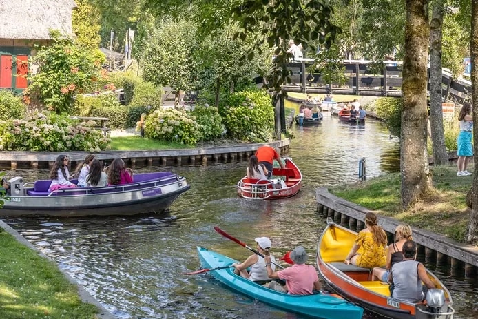 Geen Chinese gasten op de Gieterse grachten in 2022, maar dat maakte de zomer niet minder druk.