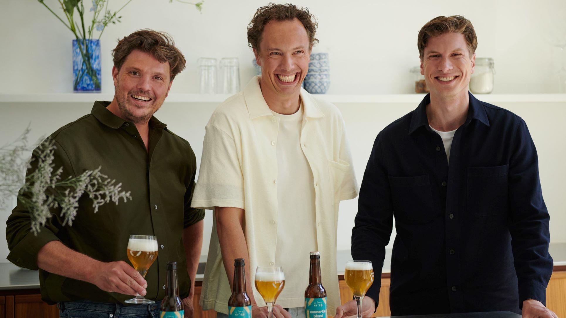 De oprichters van Crisp, van links naar rechts: Michiel Roodenburg, Tom Peeters en Eric Klaassen. Foto: Crisp