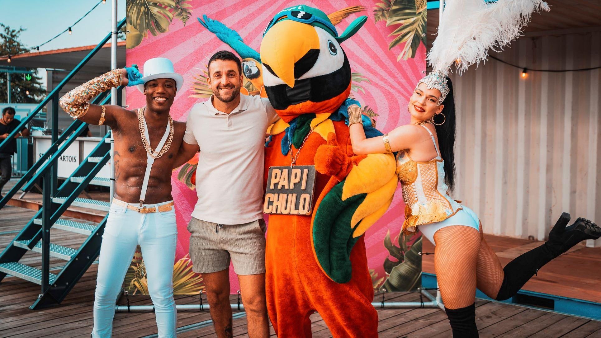 Papi Chulo-oprichter Daniël Kingma tweede van links. Foto: Joeri Greve