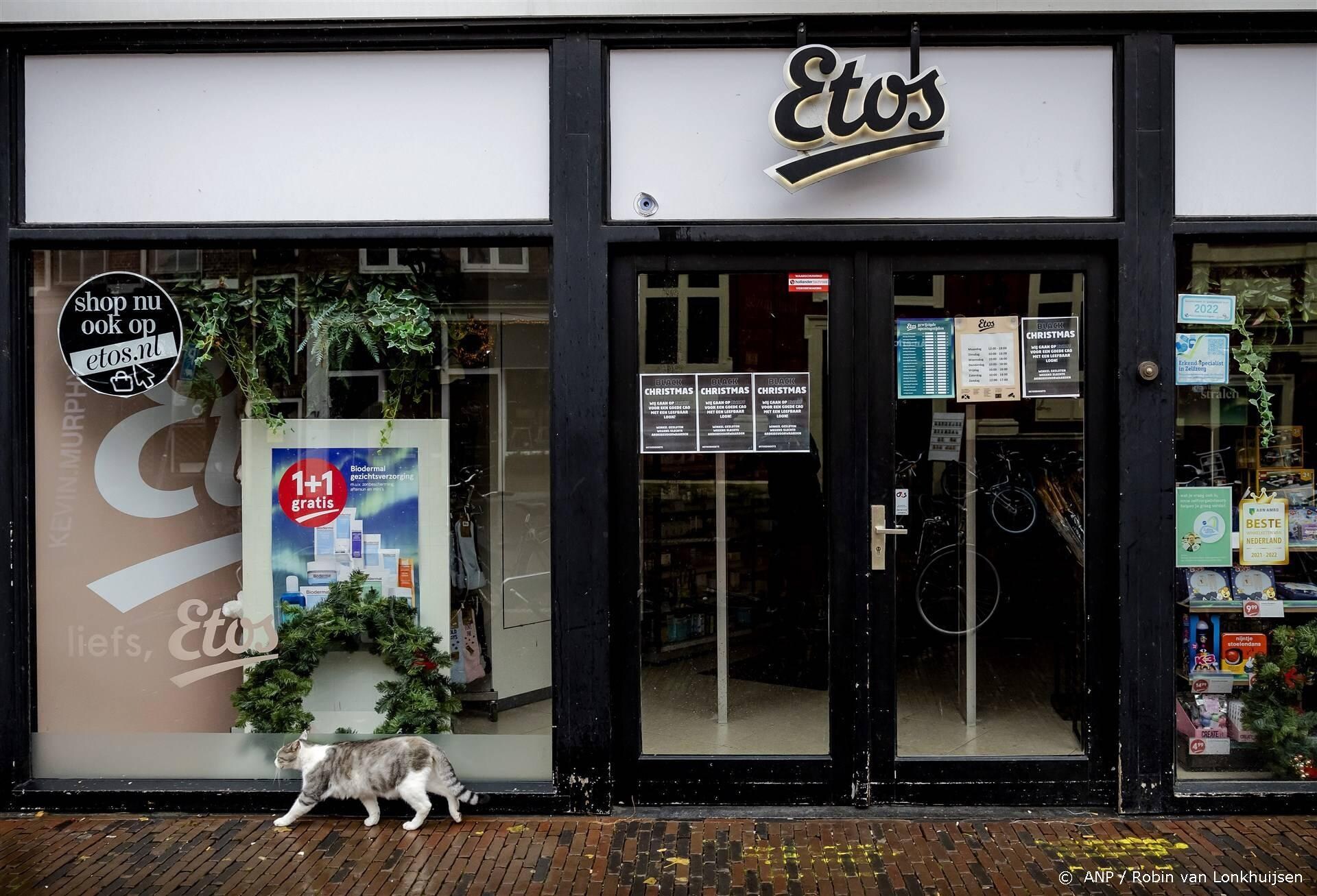 fnv honderd etos winkels vrijdag dicht door staking