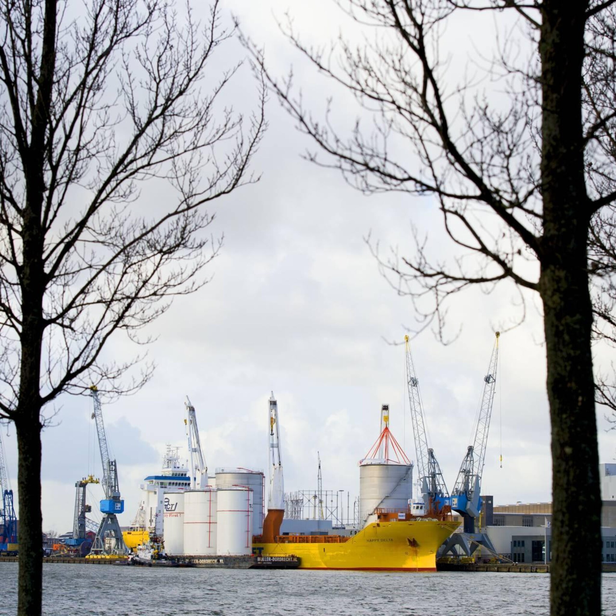 grote terminal in aanbouw in rotterdamse haven failliet