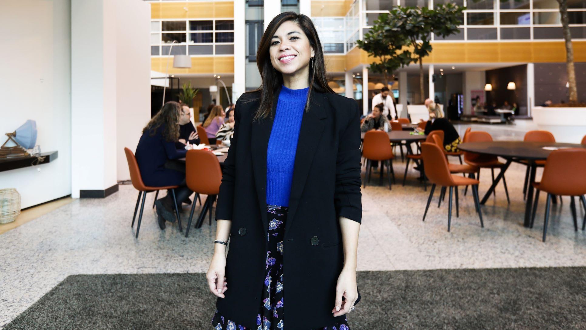 Christina Hadinoto kwam uit Vlaanderen over voor haar tweede pitch, ditmaal in Hoofddorp.