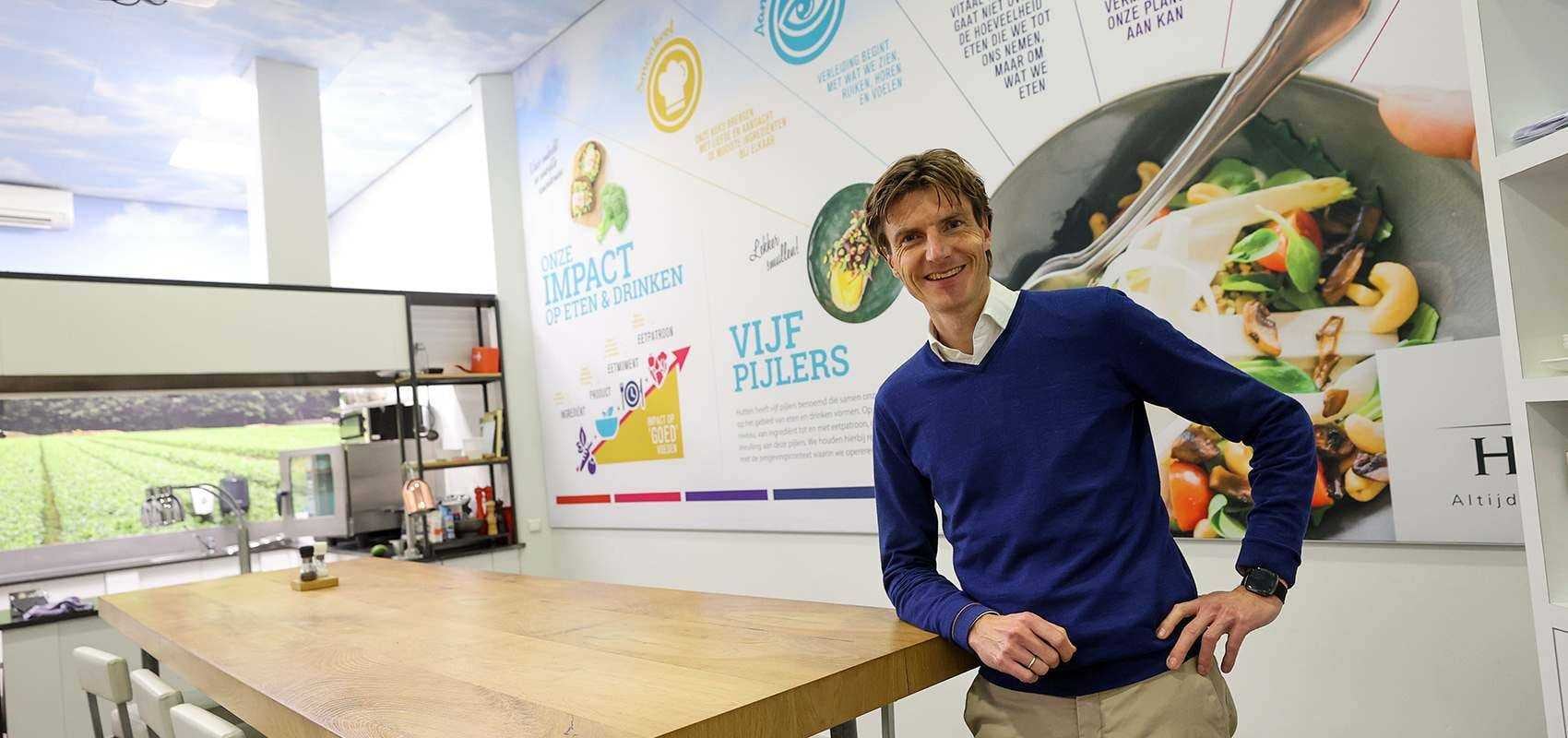 Vertrekkend algemeen directeur Drees Peter van den Bosch van cateraar Hutten over goed leiderschap. Foto: Hutten