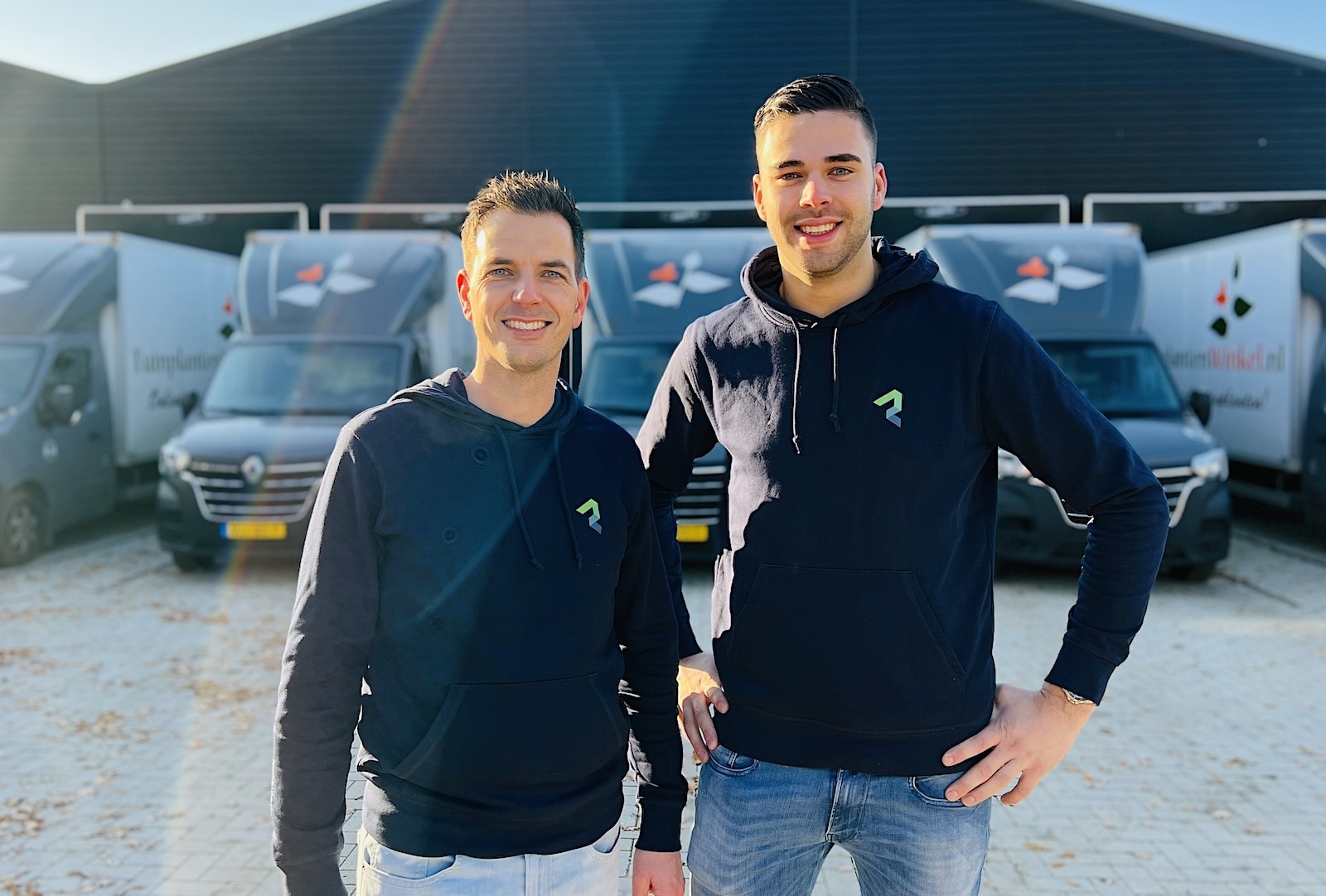 Niels Callenbach (links) en Evert-Jan van den Brandhof. Foto: RouteLogic