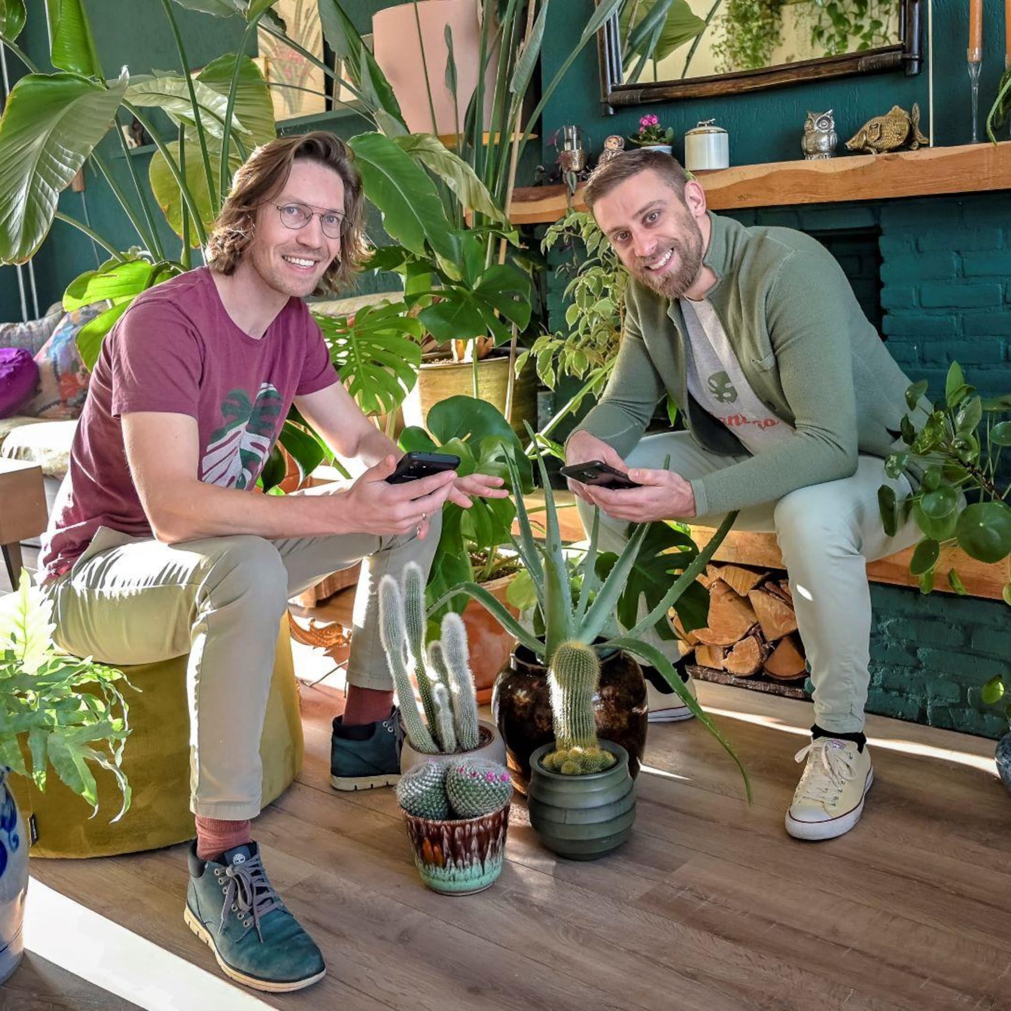 ondernemers nick en marko redden planten met de gratis app plantigo
