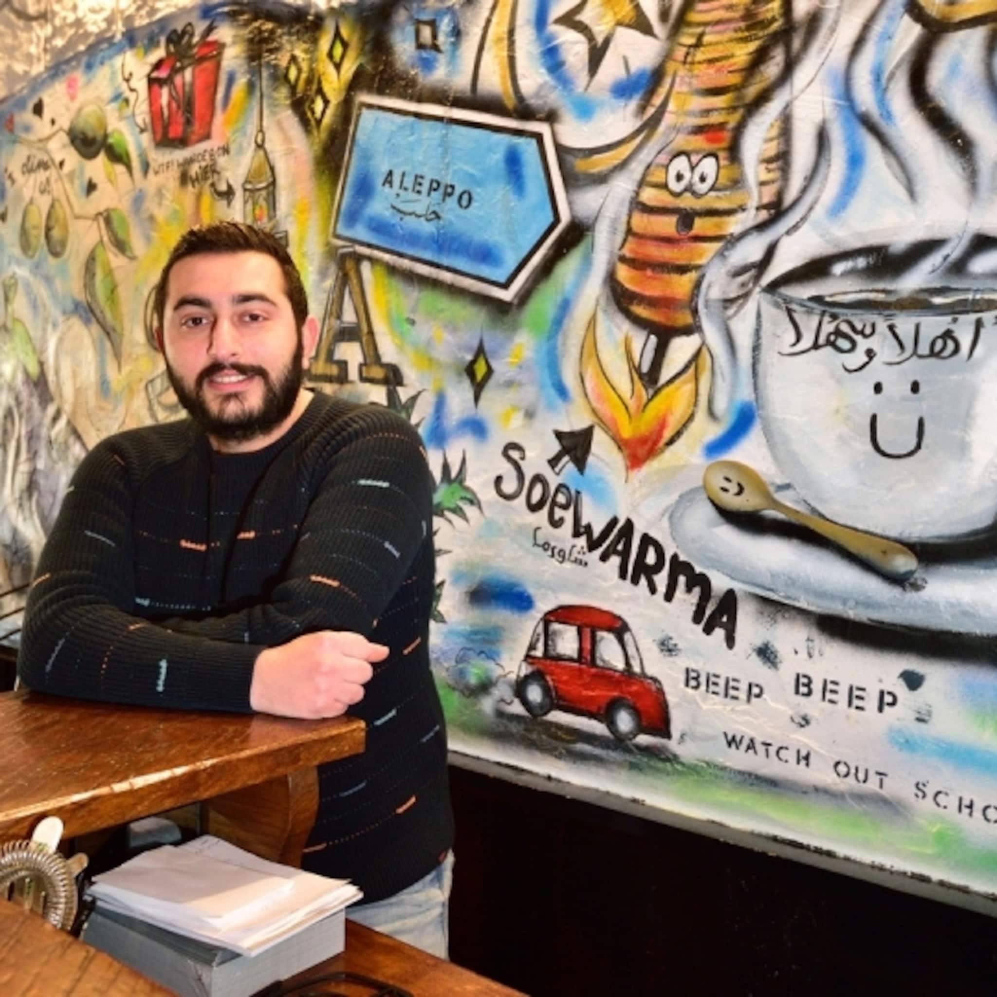 mohamad leerde koken in vluchtelingkamp nu opent hij eigen syrisch restaurant