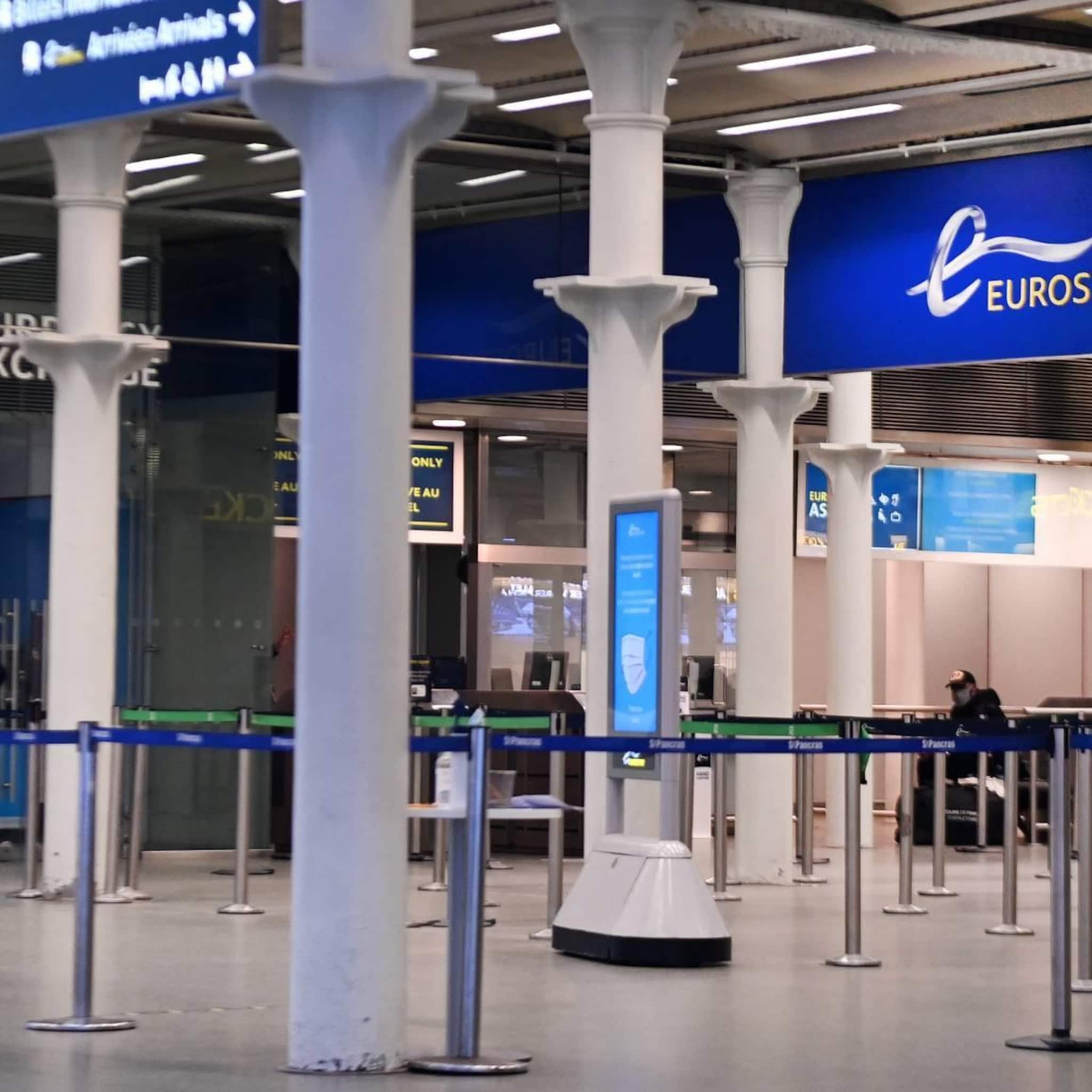 britse beveiligers eurostar treinen blazen staking af