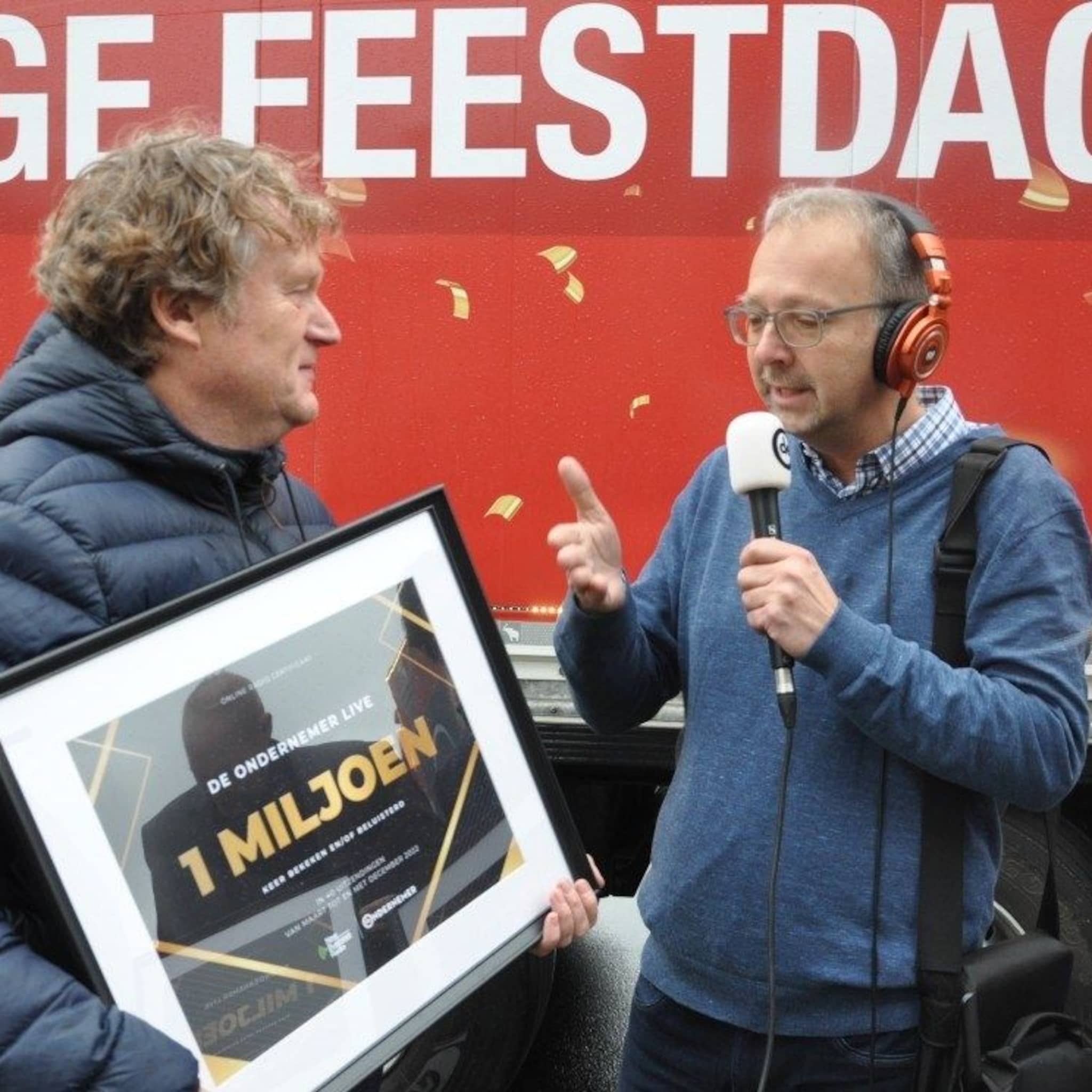 mijlpaal van 1 miljoen voor de ondernemer live