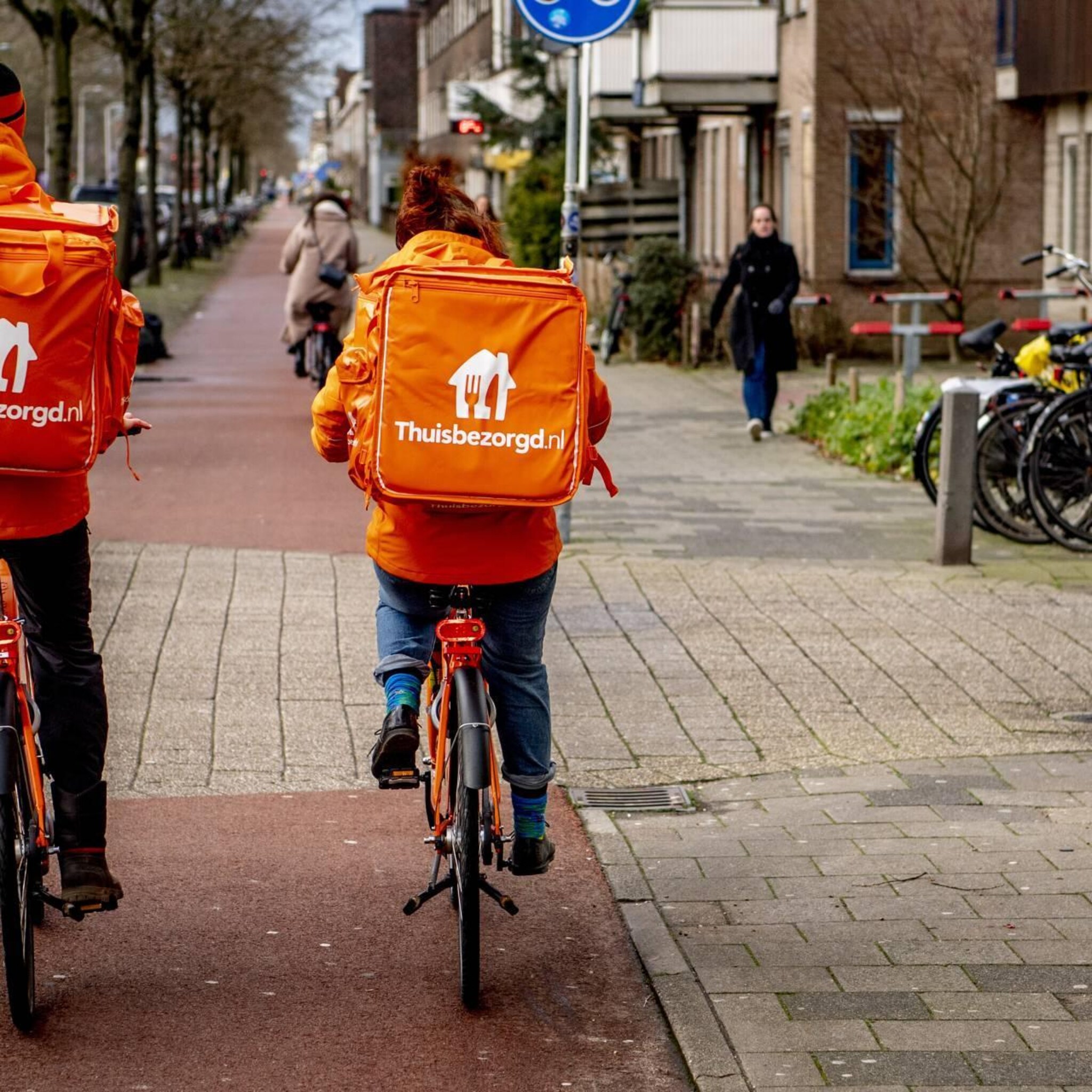 aandacht voor thuisbezorgd moeder just eat op damrak