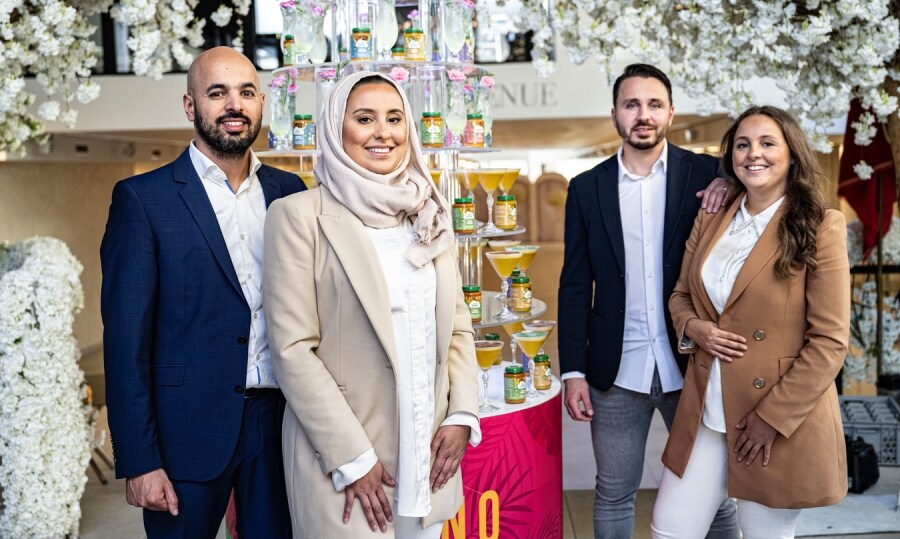 V.l.n.r.: Mohamed, Senna, Riduan en Esma el Mourabit. Vier ondernemers uit één gezin. Foto: Koen Verheijden