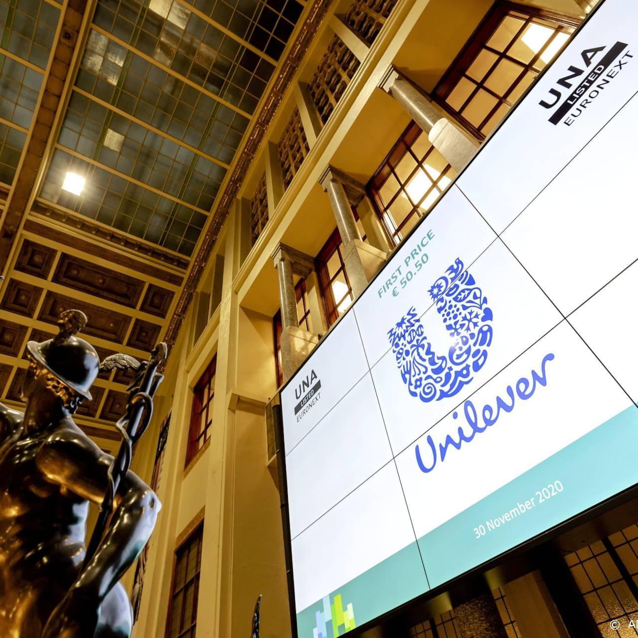 damrak zet aandelenrally voort unilever maakt inhaalslag