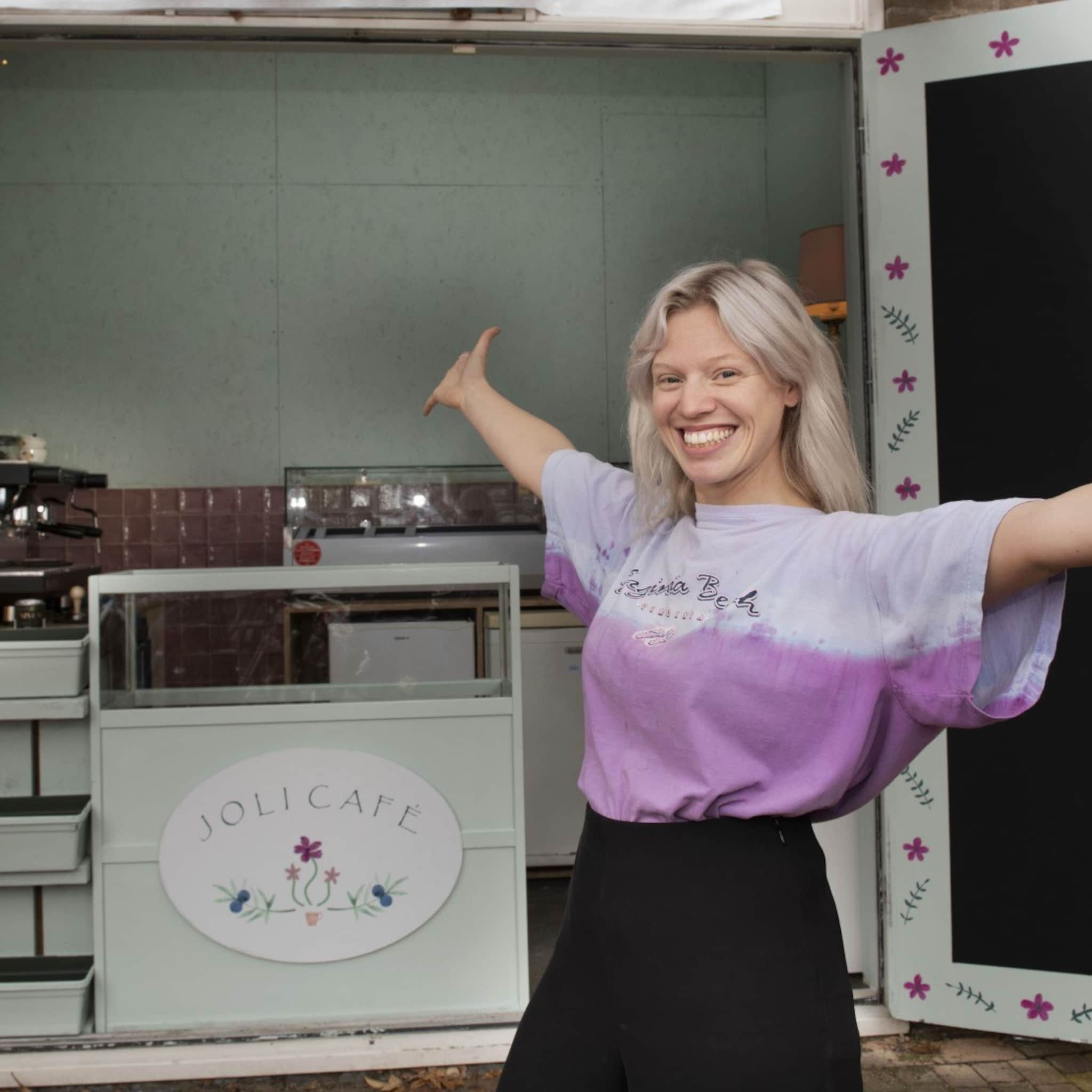 is de koffiebar van justine 26 de kleinste van nederland