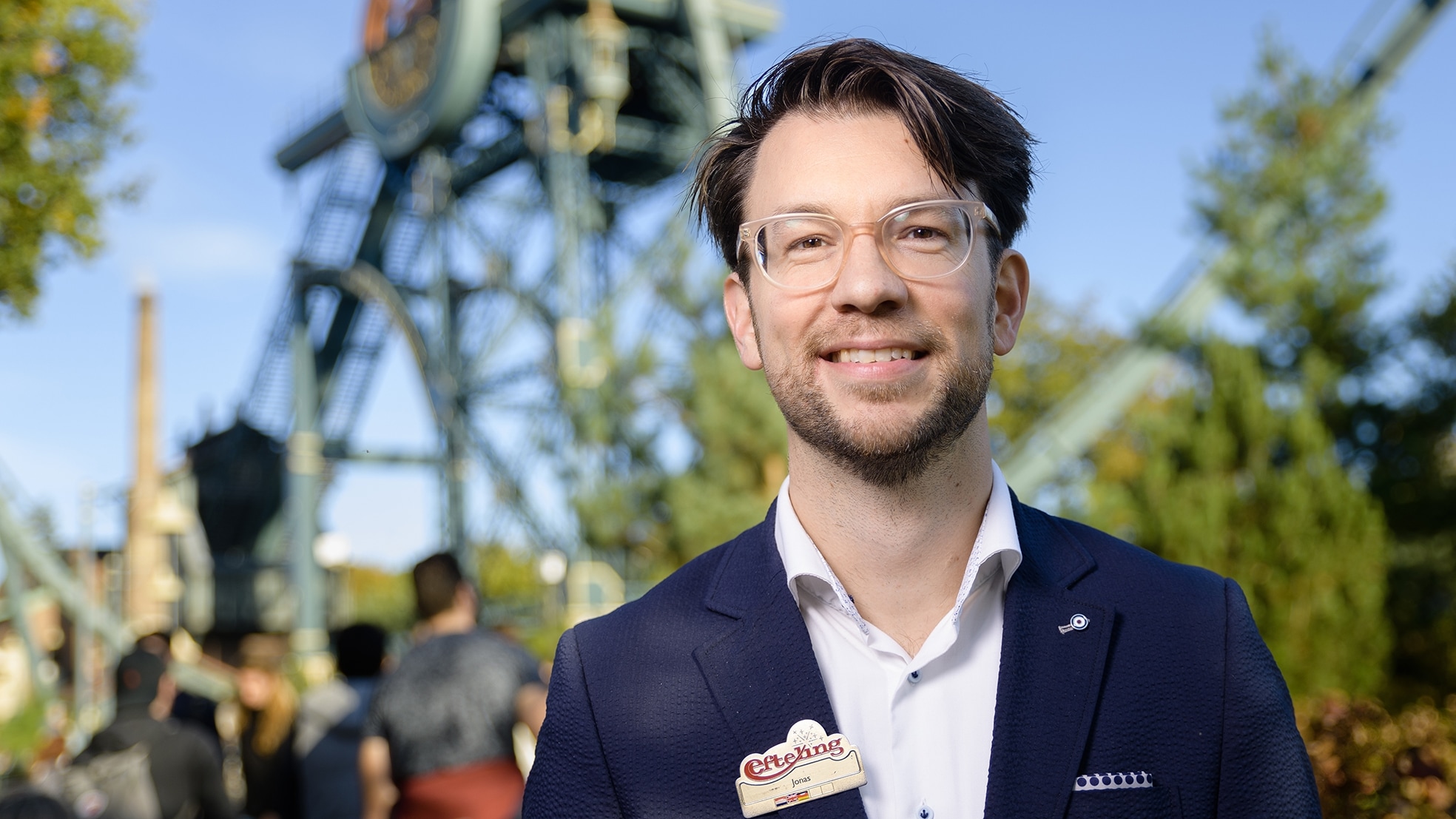 Jonas Rietbergen (38) Team Lead Data &amp; Insights bij de Efteling. Fotograaf: Kees Bennema