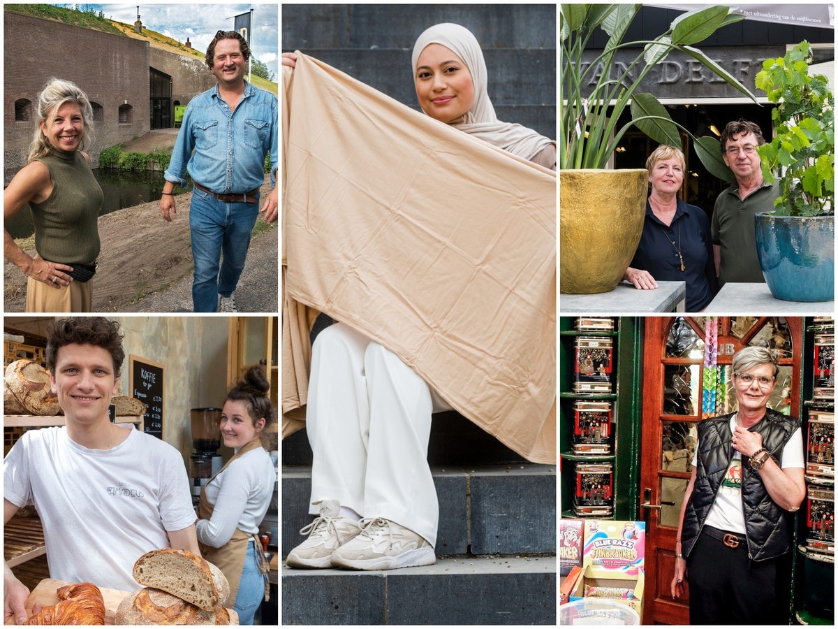 Utrechtse Ondernemers die in coronatijd zijn begonnen óf gestopt. Foto's: Marnix Schmidt / Mel Boas / Marco Okhuizen / Ruud Voest