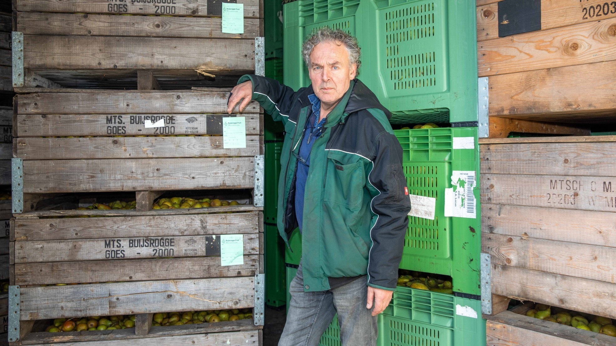 Frans Buijsrogge, fruitteler en exploitant van koelcellen die andere telers huren. Foto: Marcelle Davidse