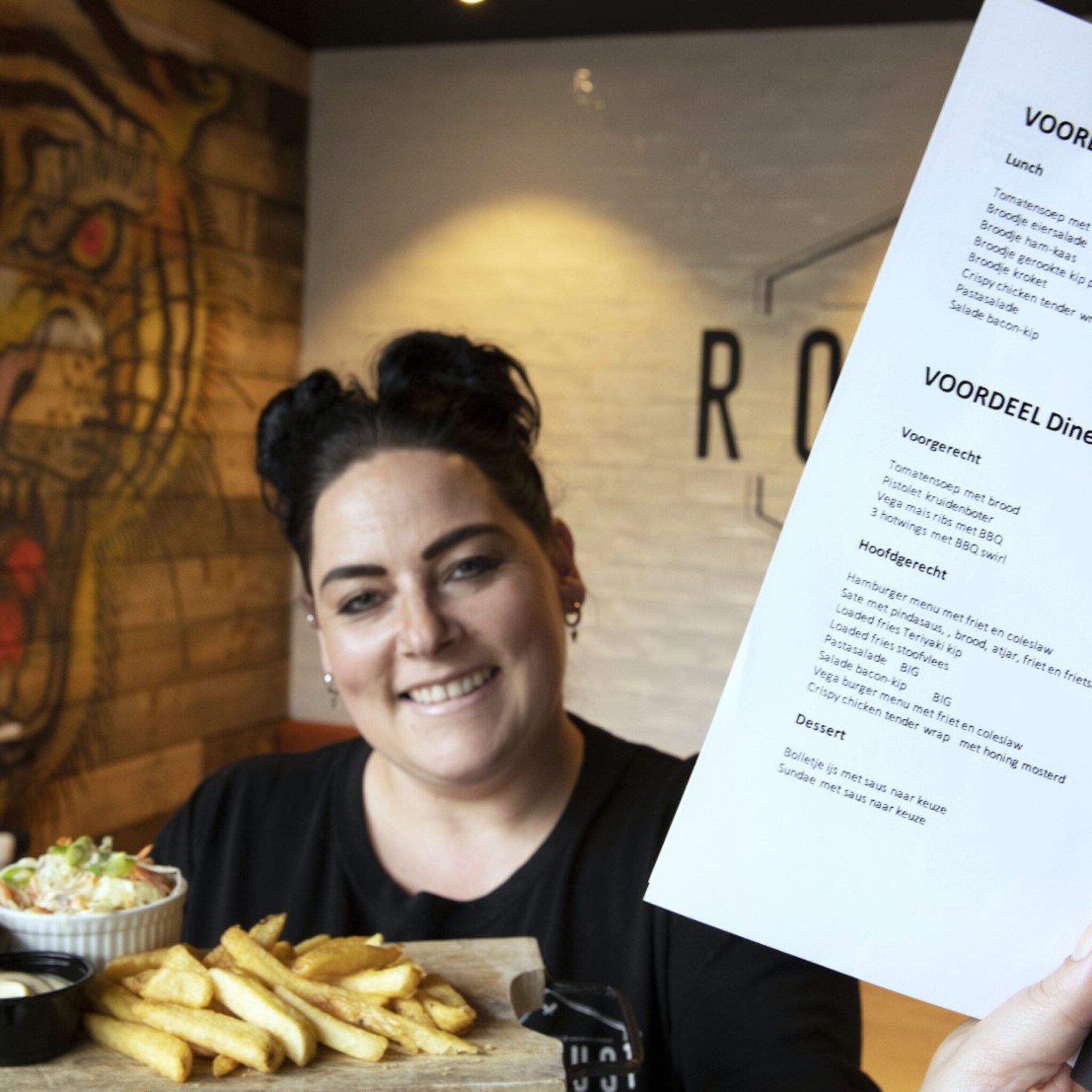 restaurant robuust zet recessiekaart in menu met alleen echt betaalbaar eten