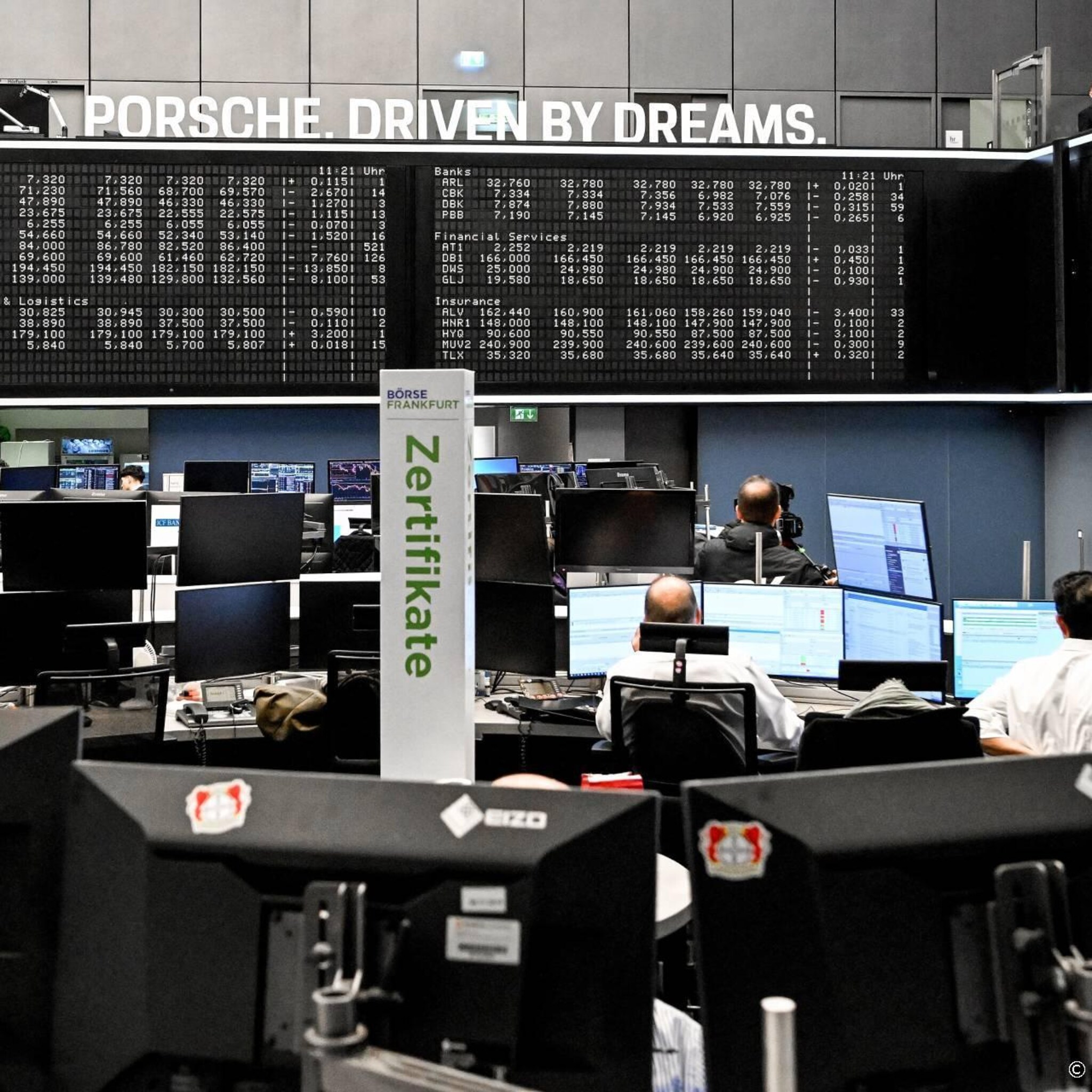 porsche wint bij debuut air france klm bij verliezers op beurs