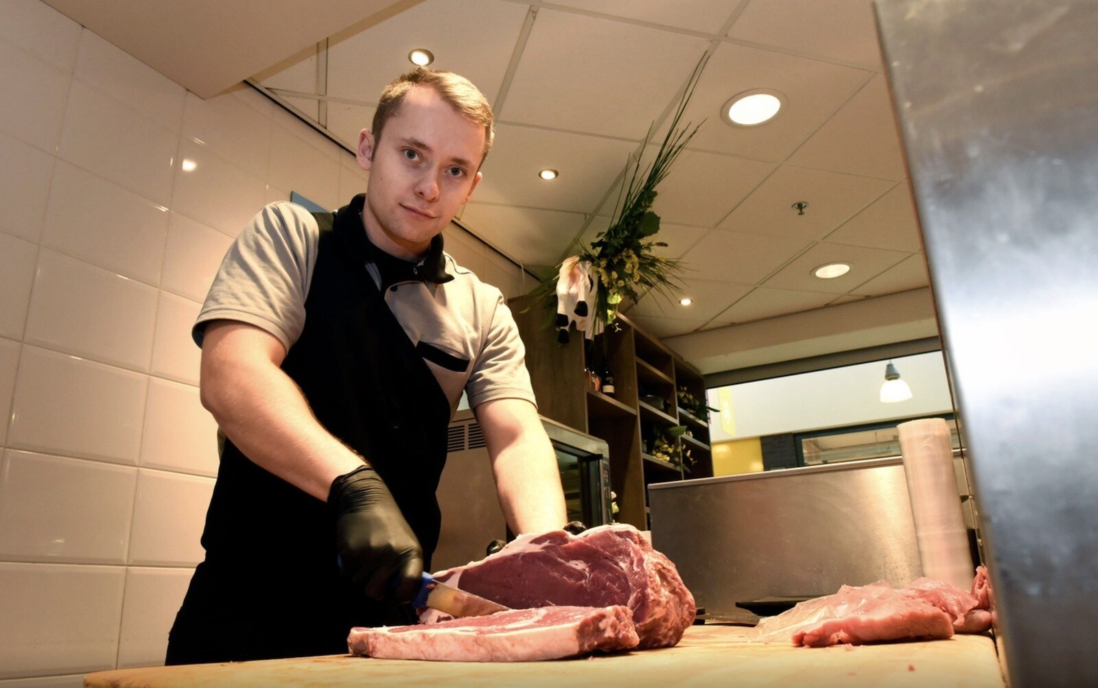 Slager Jason de Koning. Foto: Rianne den Balvert