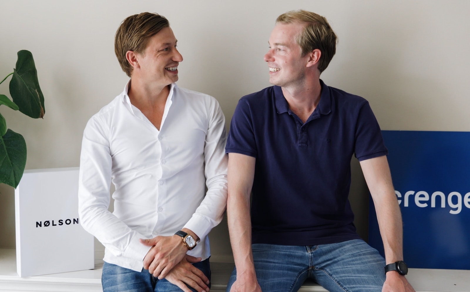 Wisse (r) en Niek Koedam runnen elk hun eigen bedrijf: Wisse Brenger en Niek Nølson. Foto: Brenger
