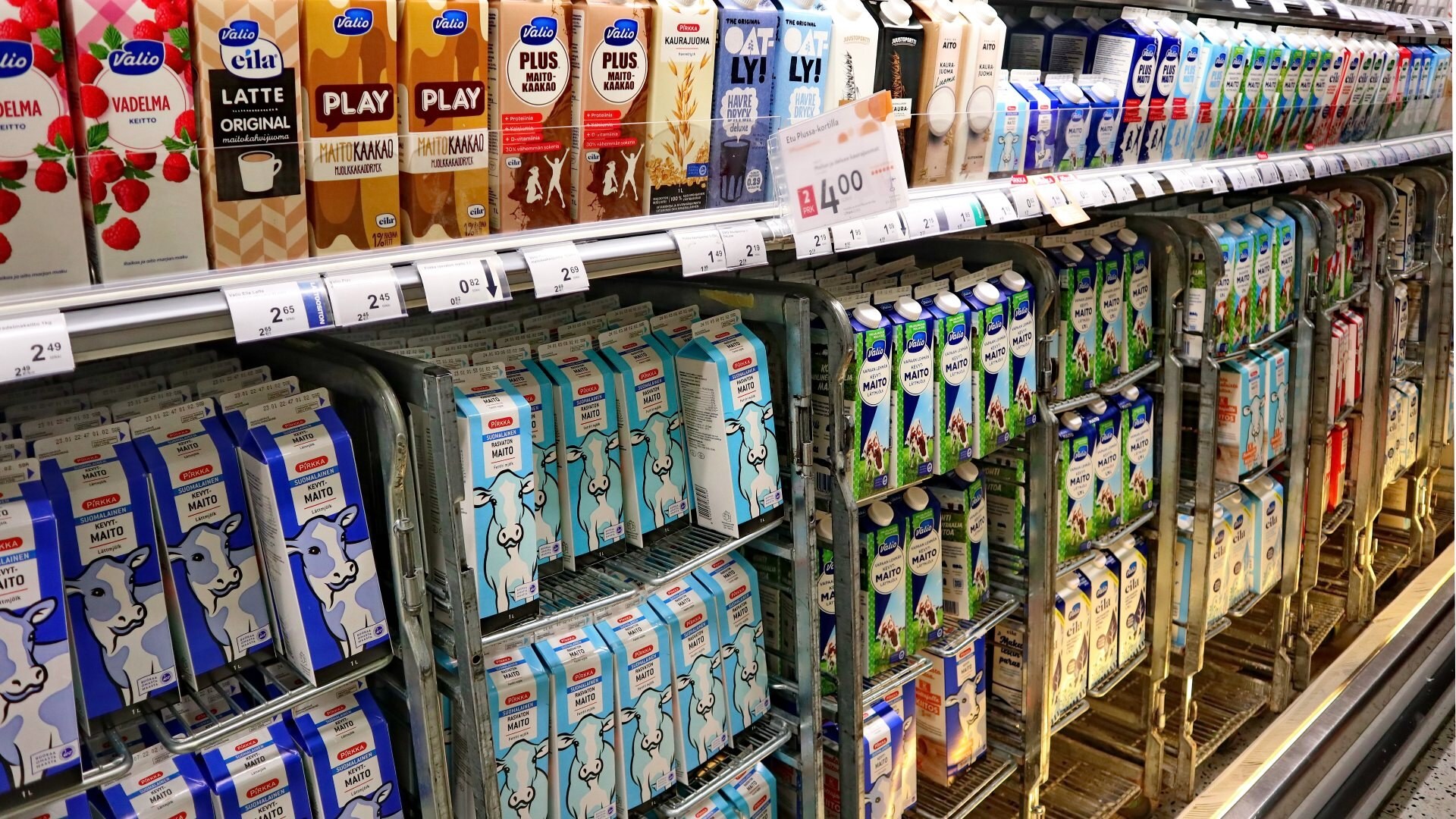De prijs voor een pak melk is hard gestegen. Het steeds duurder wordende verpakkingsmateriaal is daar een belangrijke oorzaak van. Foto: Shutterstock.