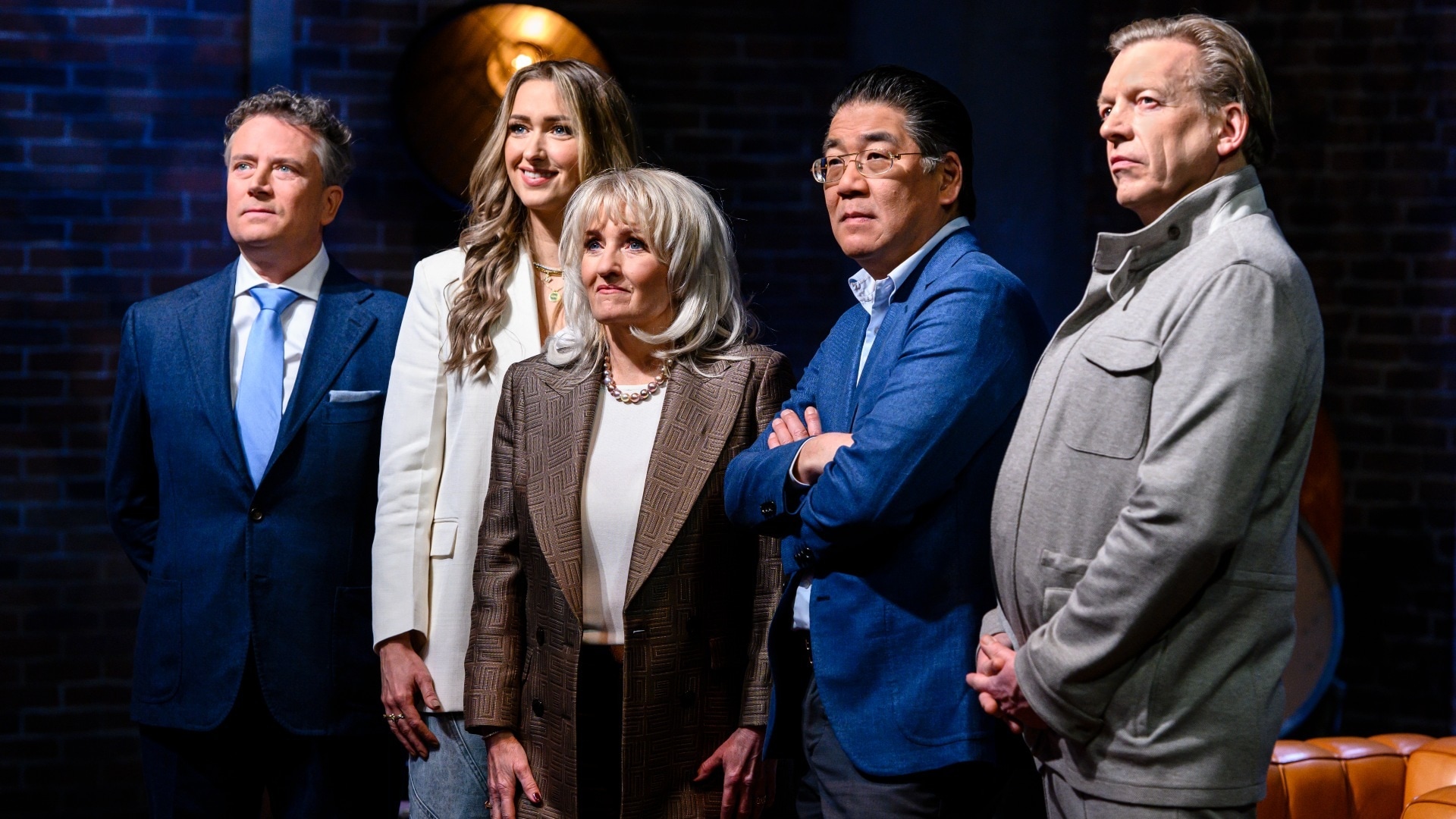 De investeerders van Dragons' Den (vlnr): Pieter Schoen, Manon van Essen, Shawn Harris, Won Yip en Bas Witvoet. Foto: Annemieke van der Togt.