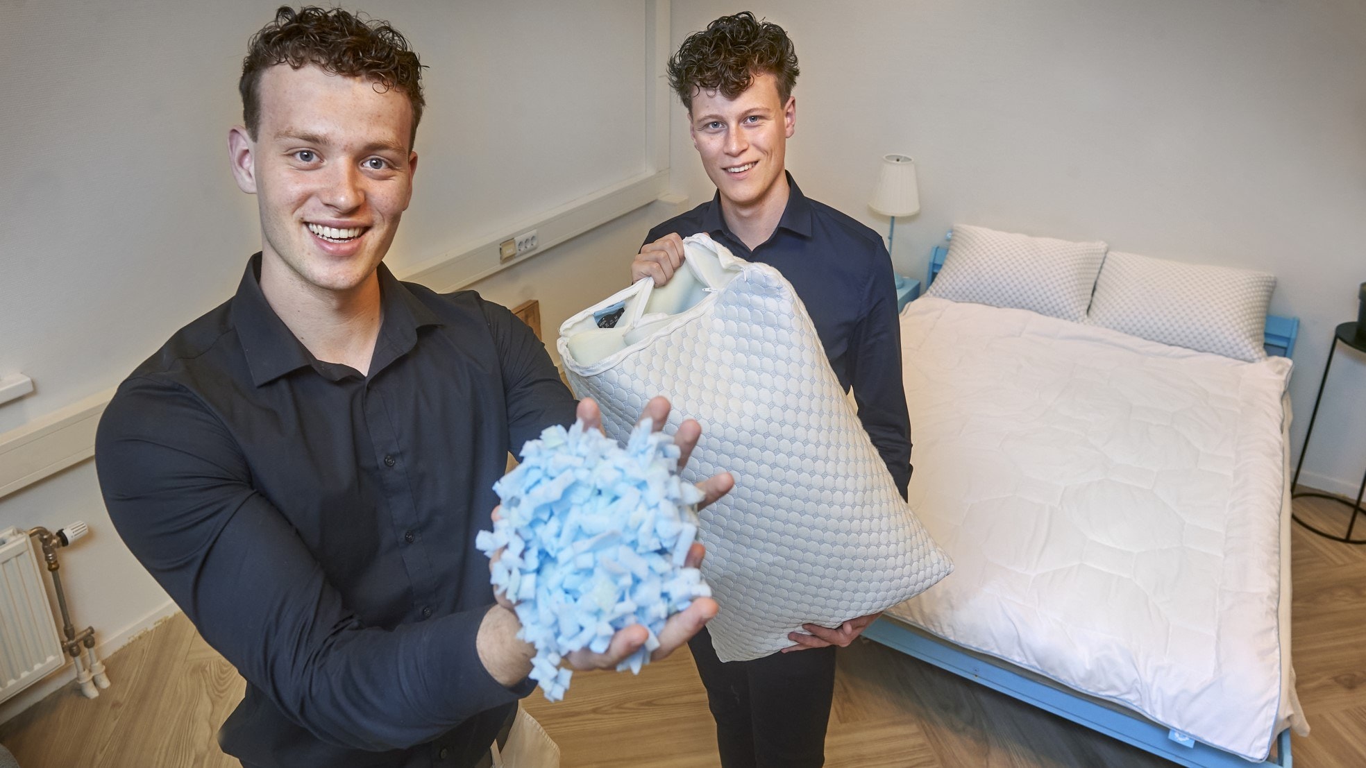 Jens Timmers (voorgrond) en Lars van der Wijst. Foto: Van Assendelft Fotografie