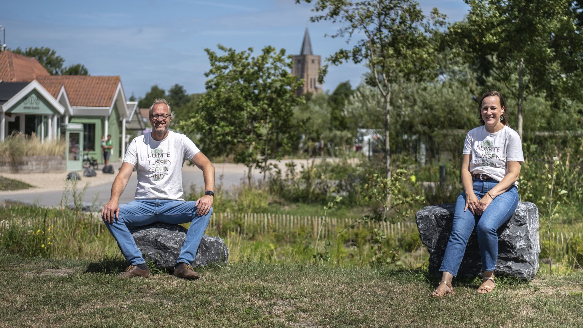 Camping Ons Buiten met directeur Gabriël Coppoolse en manager Dagmar Thomys. Foto: Boaz Timmermans/Fos Fotografie