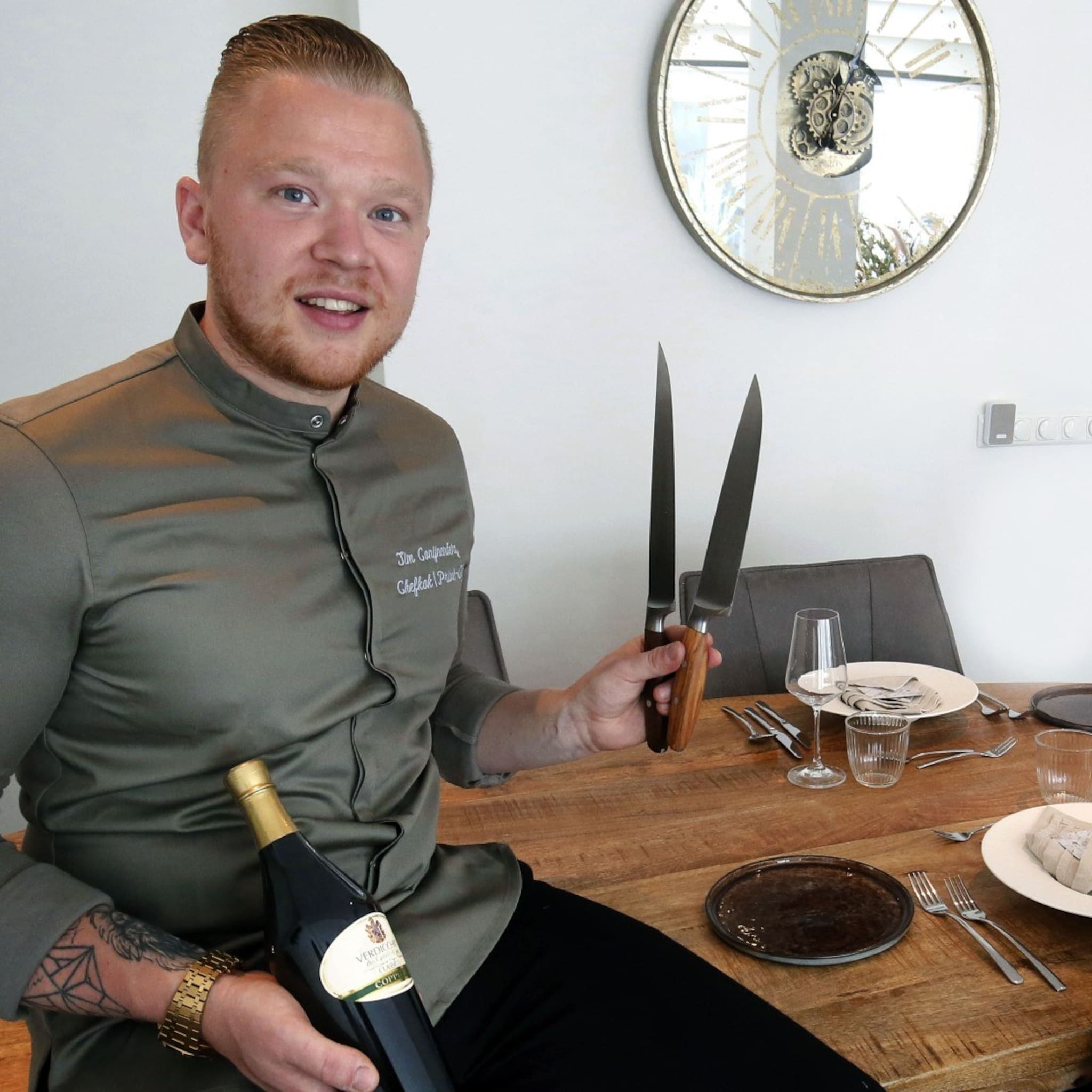 chef kok tim 25 werd in coronatijd zzp er en verzorgt nu diners aan huis