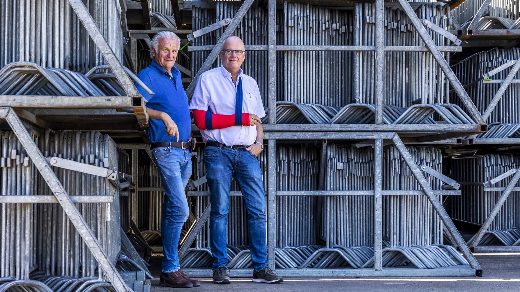 Ton en Frank Agterberg staan voor een monsterklus. Foto: Angeliek de Jonge.