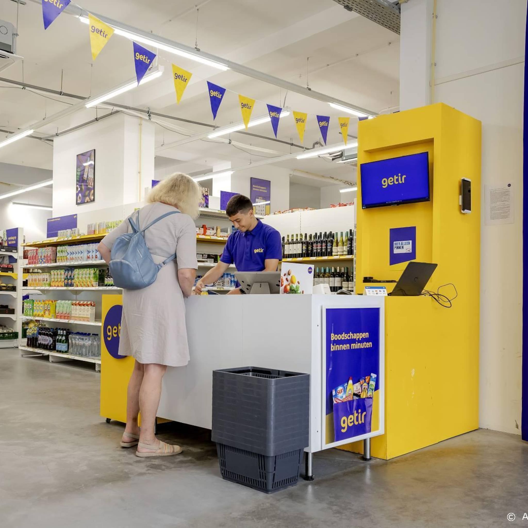 flitsbezorgdienst getir opent supermarkt in amsterdam