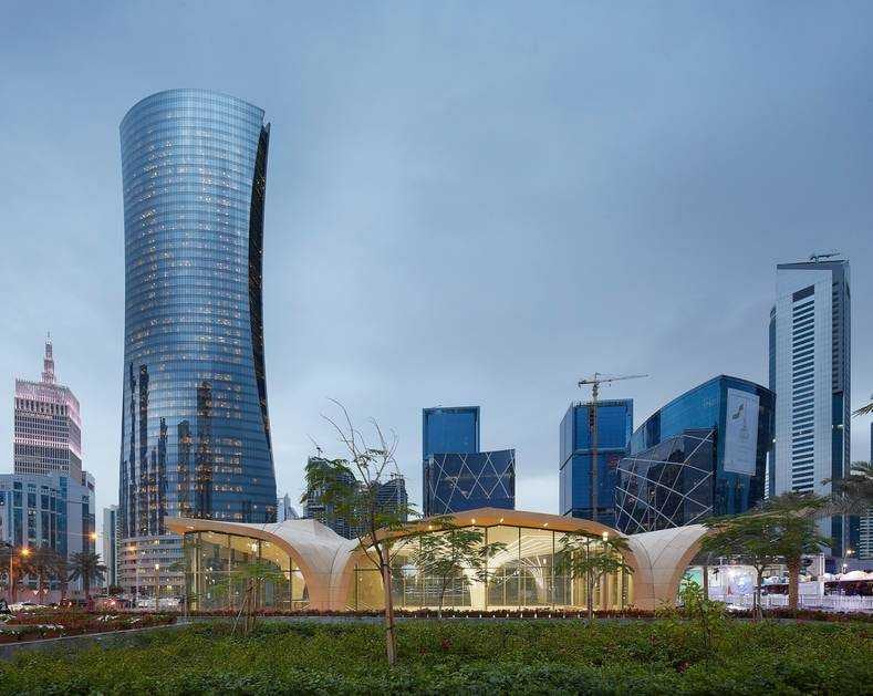 Het Nederlandse bedrijf UNStudio ontwierp het station van de Qatar Rail. Foto: UN Studio