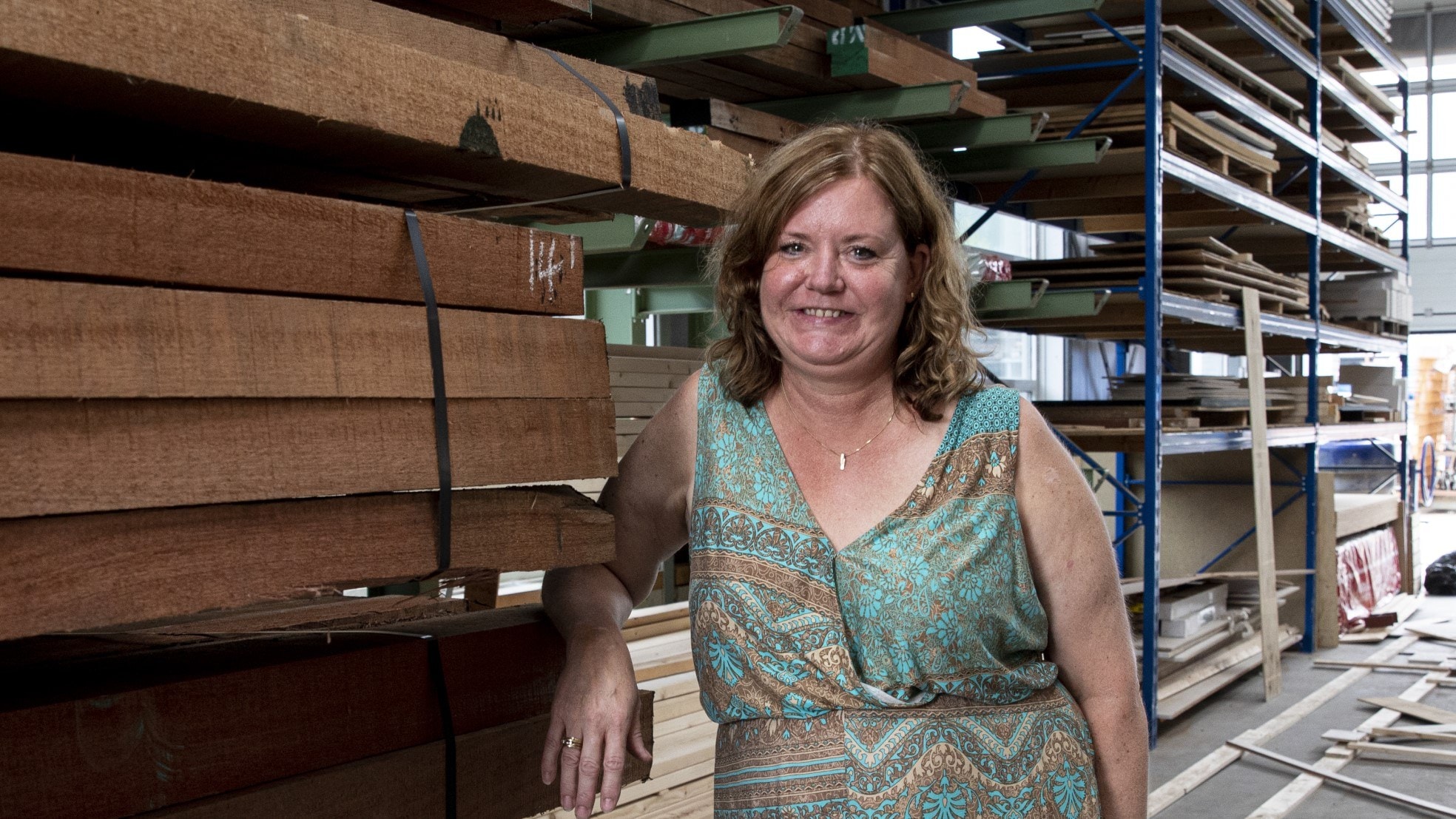 Janet Pinkert werd na het overlijden van haar man eigenaar van een bouwbedrijf. Foto: Tubantia-Bert Kamp Reggestreekfotografie.