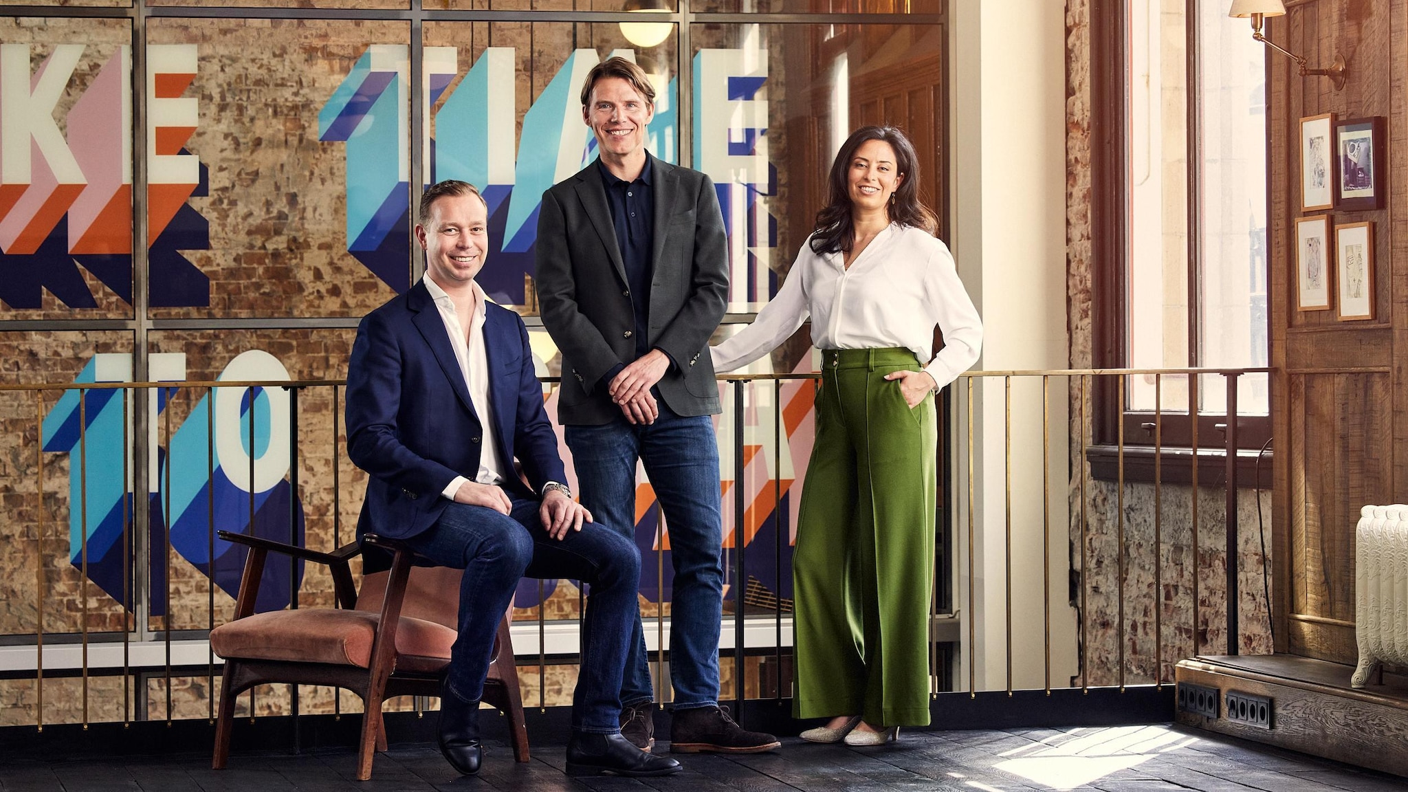 De oprichters van New Era Consultancy (v.l.n.r.): Alewijn Dekker, Rogier Maessen en Eva Nooitgedagt. Foto: New Era Consultancy.