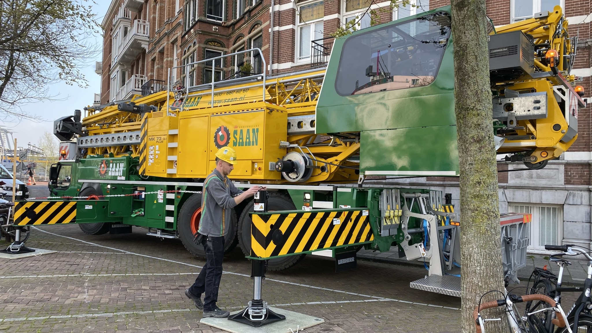 Een van de vele kraanwagens van Koninklijke Saan. Foto: Saan.
