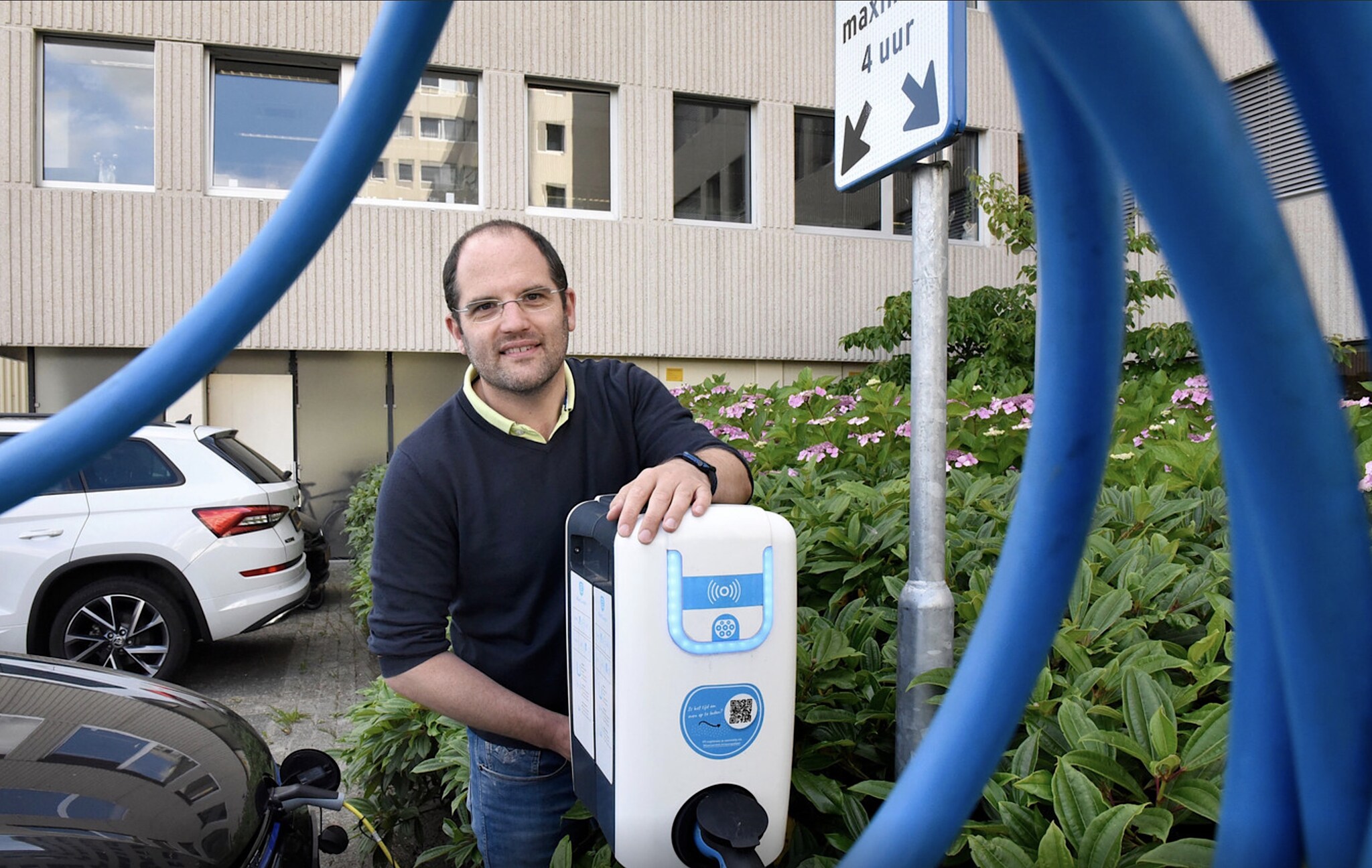 Mark de Raaij van laadpalenbedrijf Blue Current. Foto: Rianne den Balvert