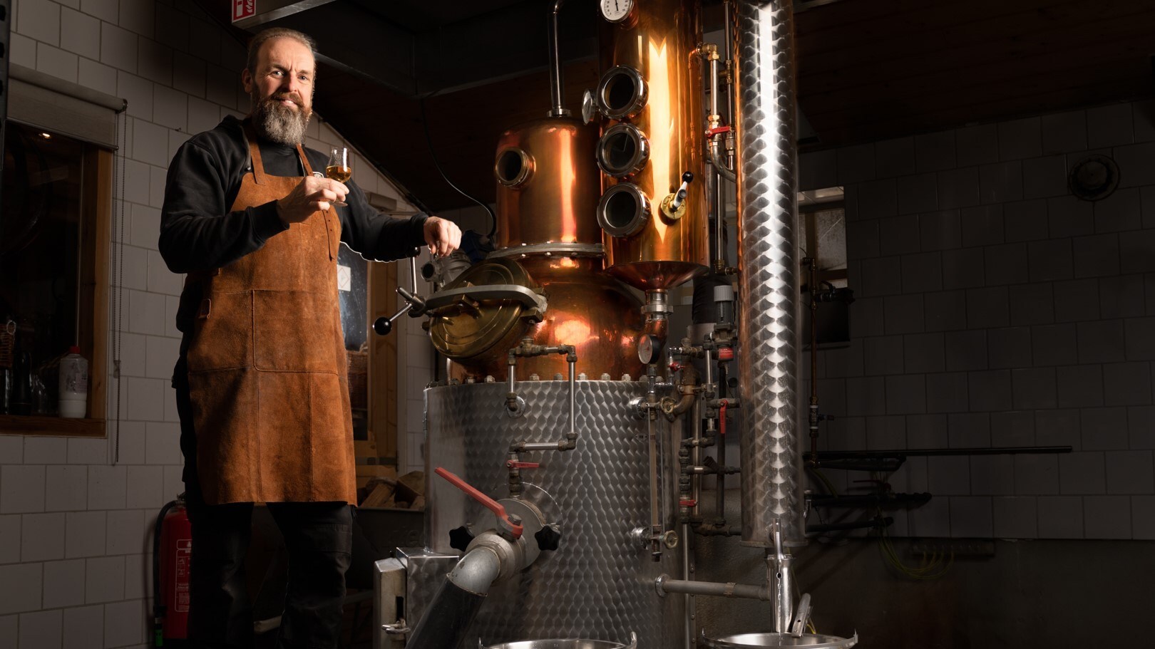 Duurzame, Brabantse whisky: Bus Whisky stookt het. Foto: Bus Whisky