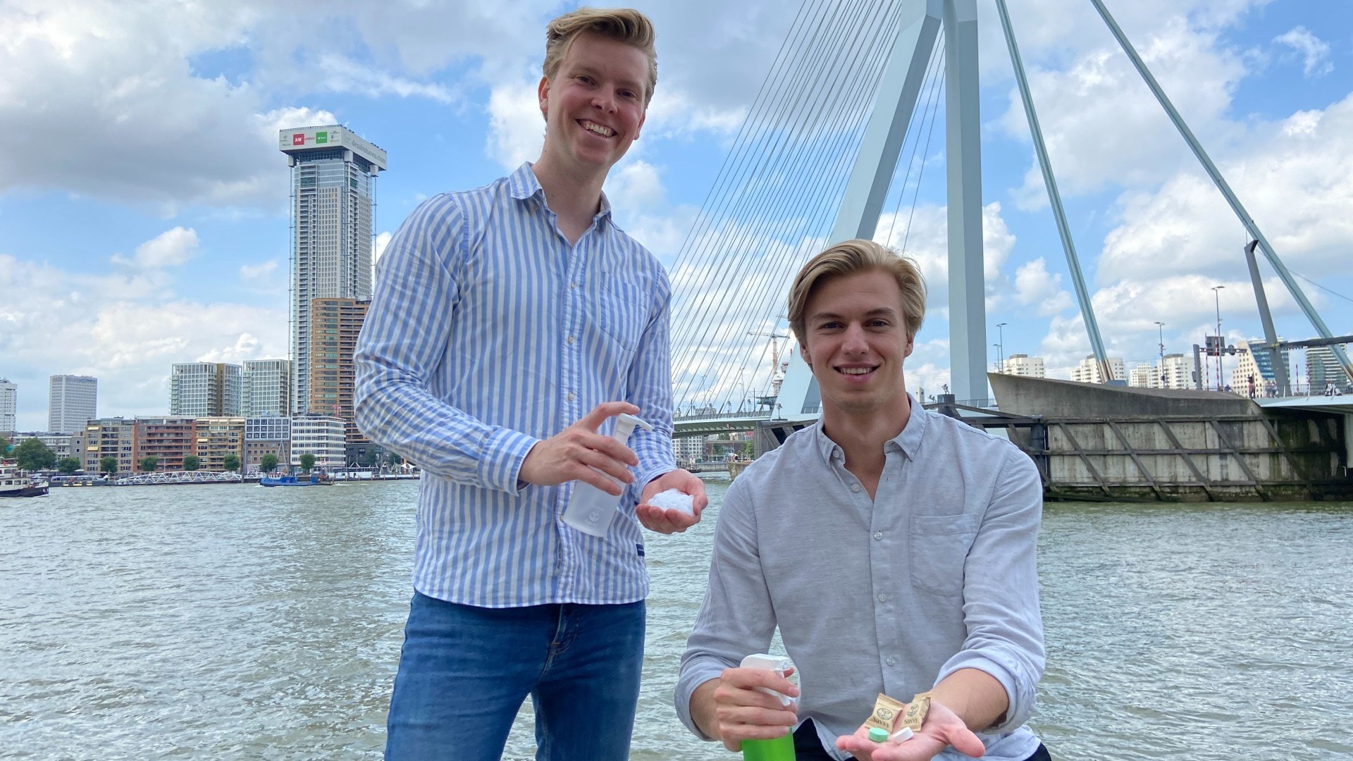 Tijmen van den Elzen en Jelmer Hendriks kregen met de interesse van Van Essen datgene waar ze op hoopten. Foto: Savvy.