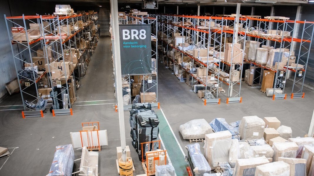 Het magazijn van BR8 in Vianen. Foto: BR8