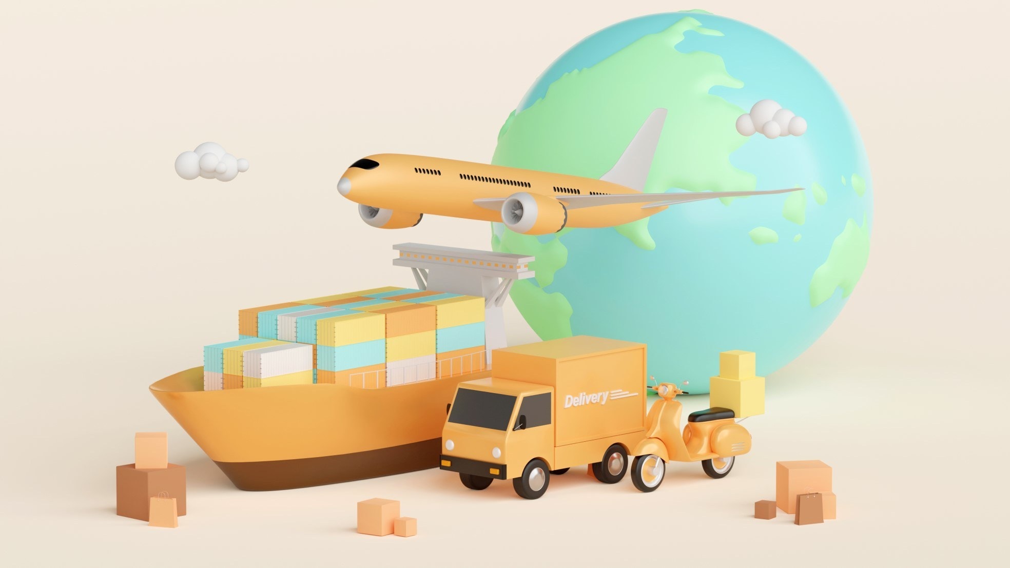 Logistiek speelt een ontzettend grote rol in de wereldwijde handel en drukt als geen ander op economische groei. Beeld: Shutterstock