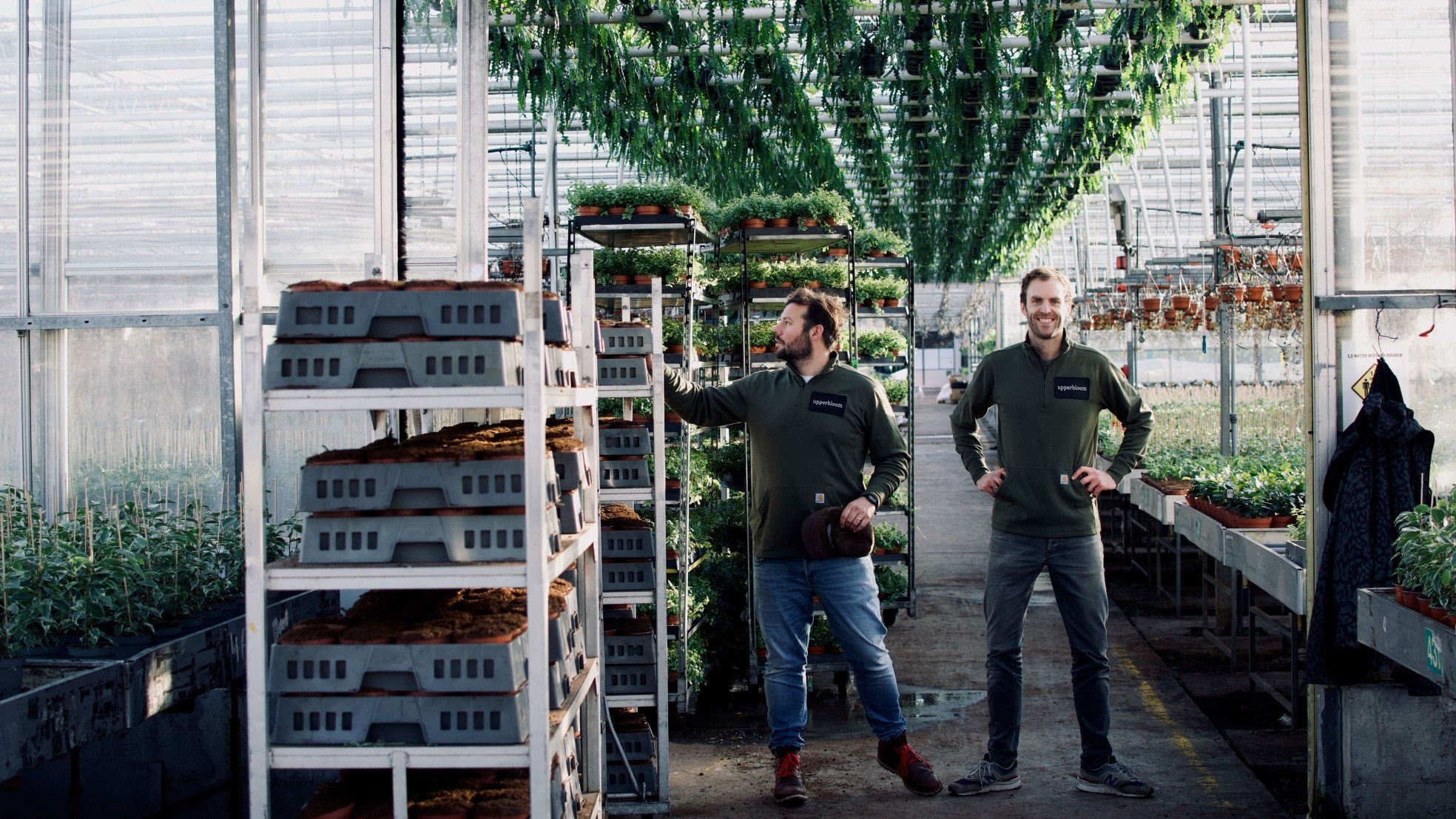 Upperbloom-oprichters Sam van der Zanden (links) en Tom van Ruitenbeek. Foto: Upperbloom